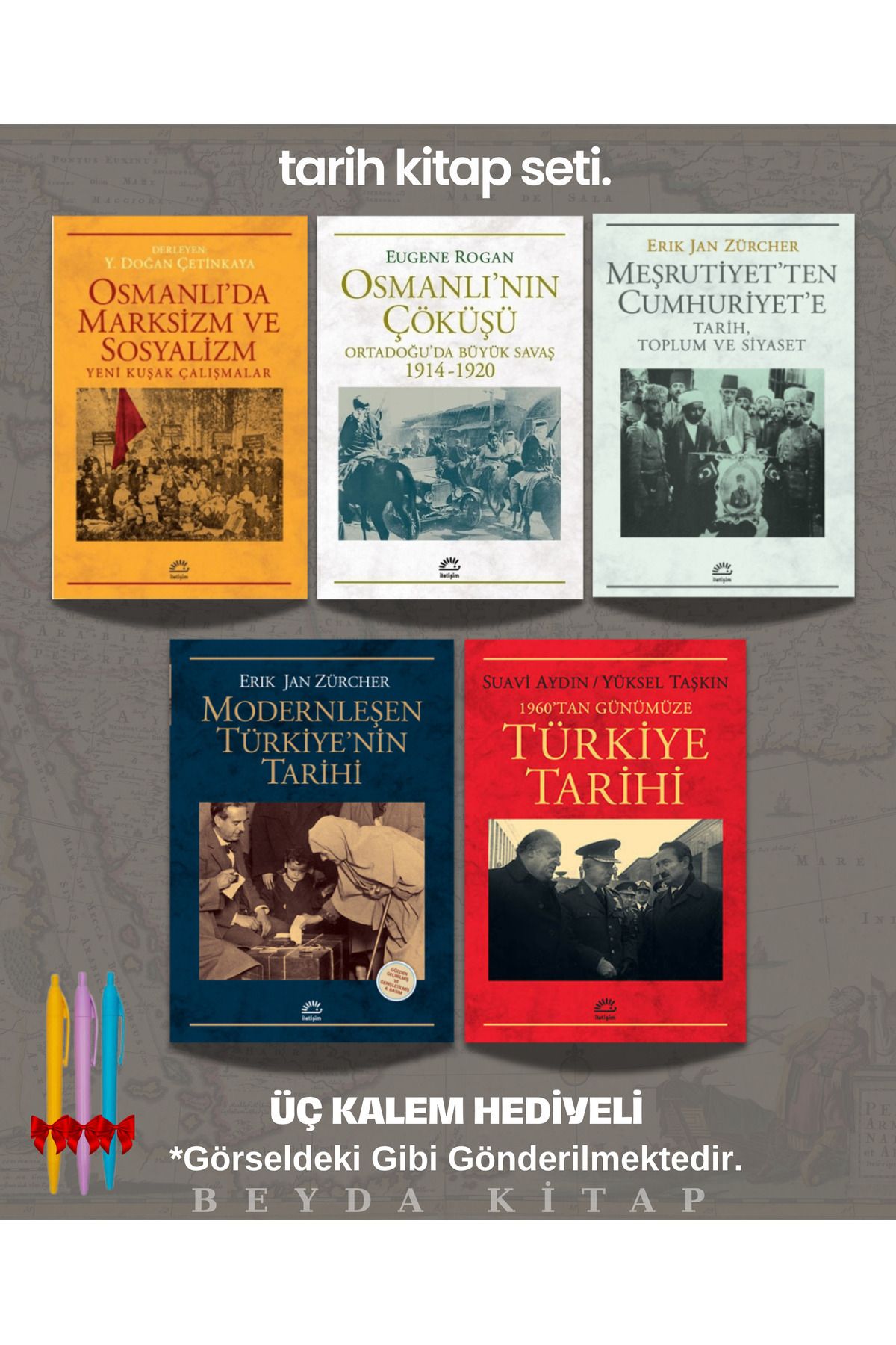 İletişim Yayınları Osmanlı - Türkiye Rehber Kitap Seti (5 Kitap) Modernleşen Türkiyenin Tarihi - 1GZTB - TRİLTSYV