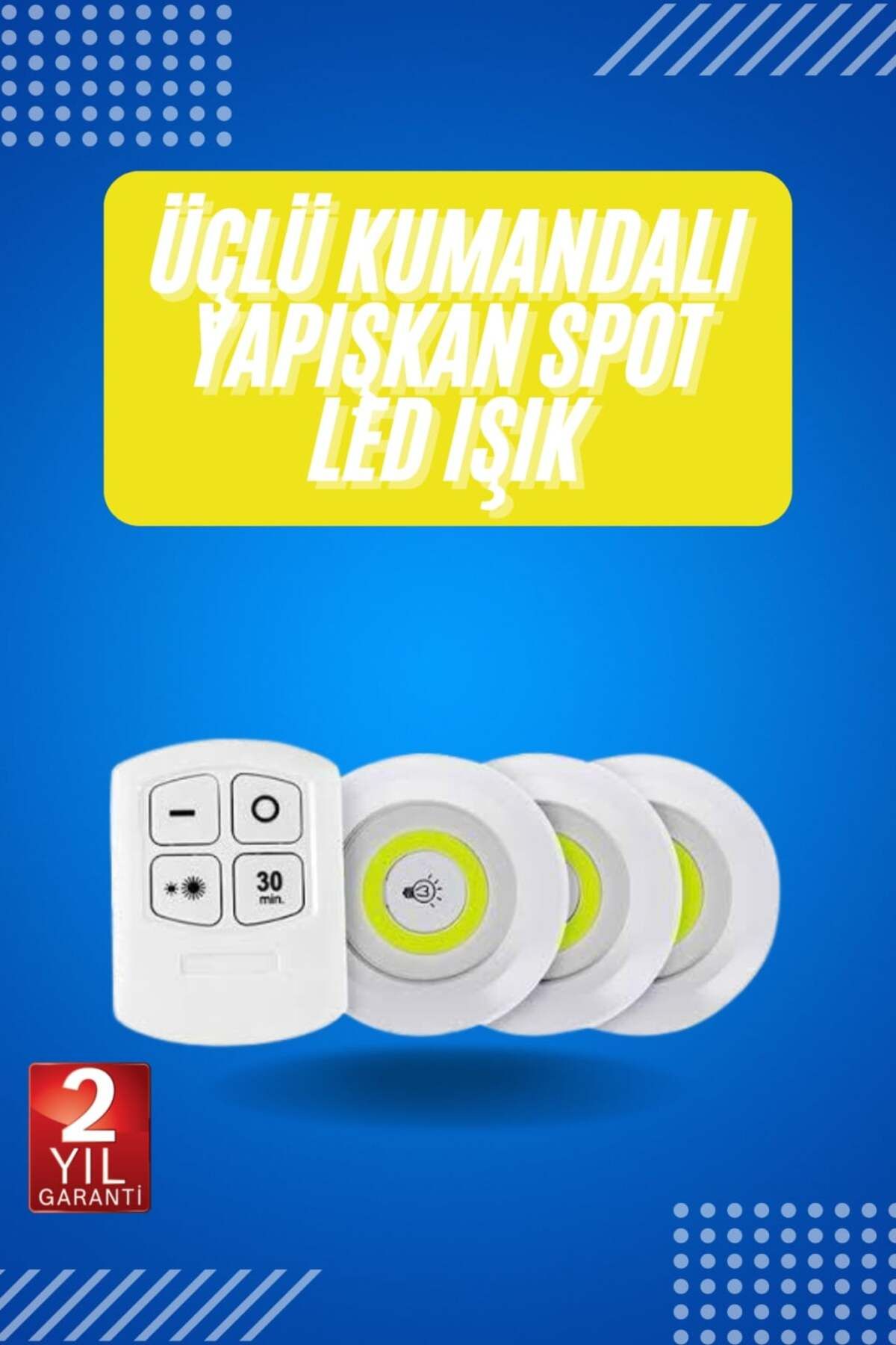 SAYARMARKT Yapışkanlı 3’lü Mutfak Dolap Işığı