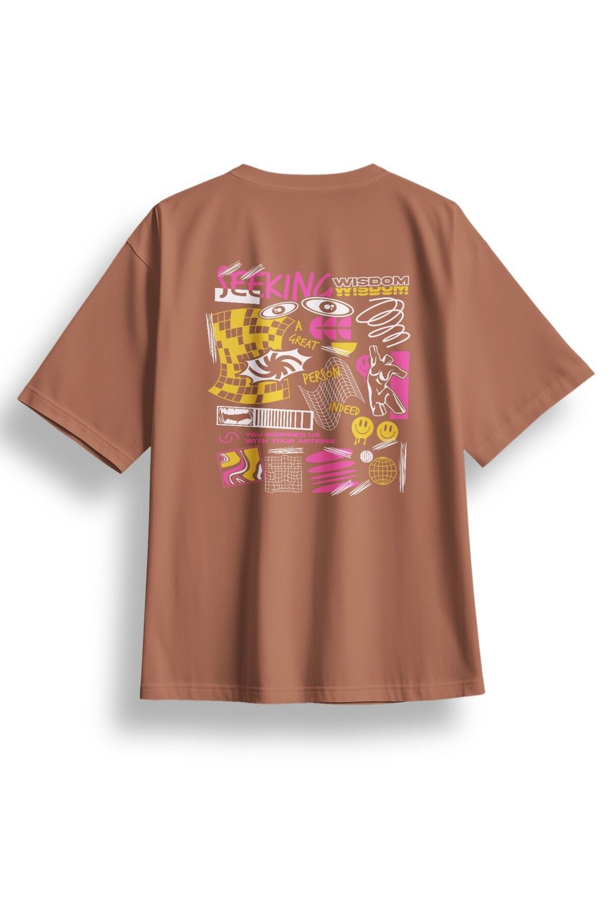 LUMARTA Oversize Seeking Baskılı Tshirt