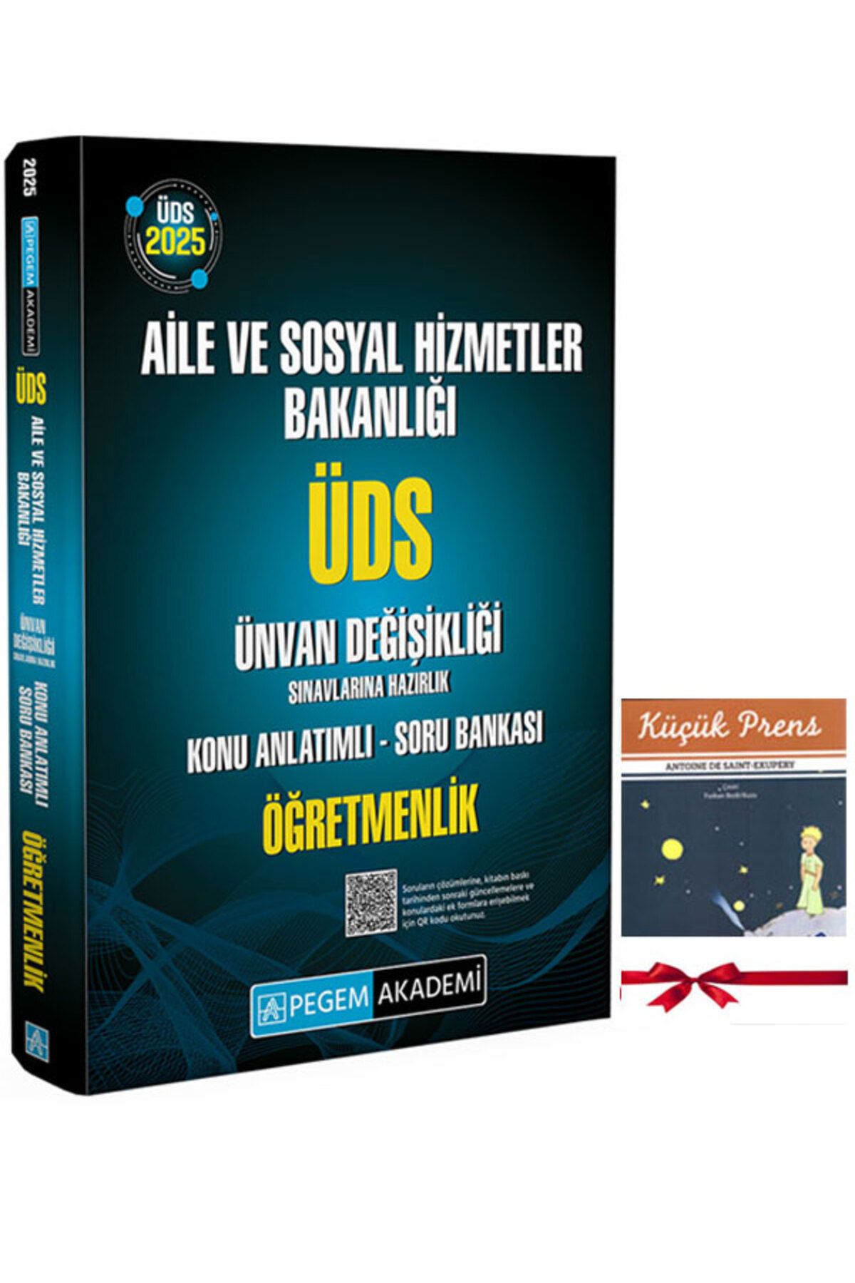 Pegem Akademi Yayıncılık 2025 ÜDS Aile ve Sosyal Hizmetler Bakanlığı Ünvan Değişikliği Sınavı ÖĞRETMENLİK Hazırlık Kitabı