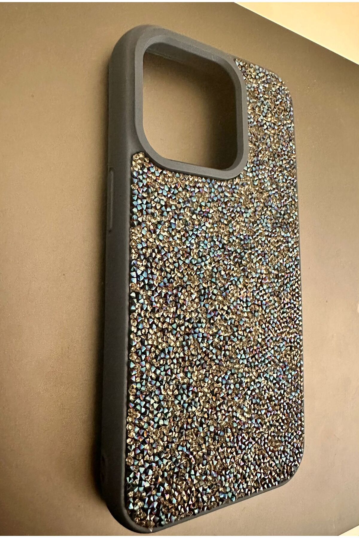 İZMİR ÖZER TEKNOLOJİ IPHONE 15 pro Lacivert gri taşlı Kılıf