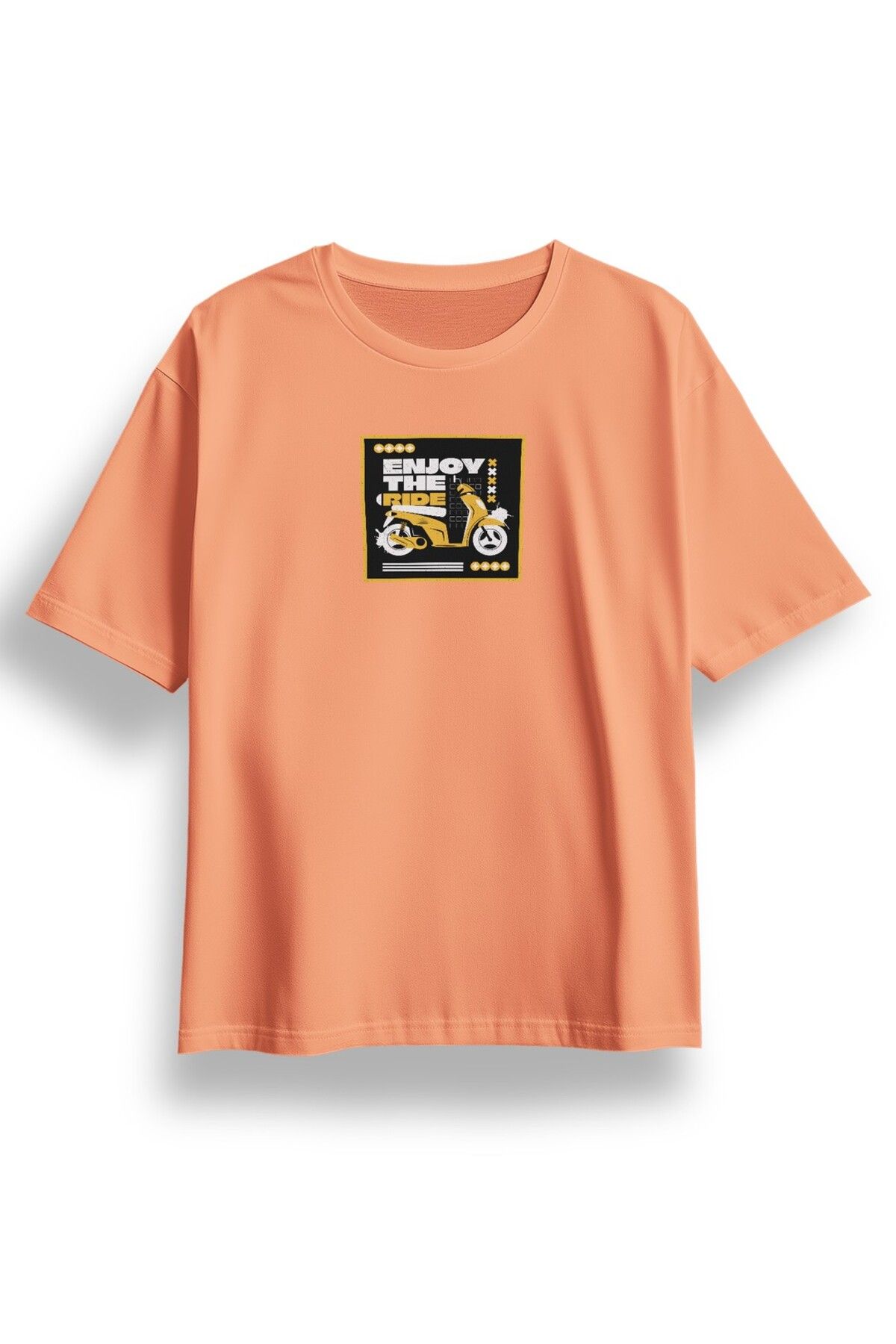 LUMARTA Oversize Enjoy The Ride Baskılı Tshirt