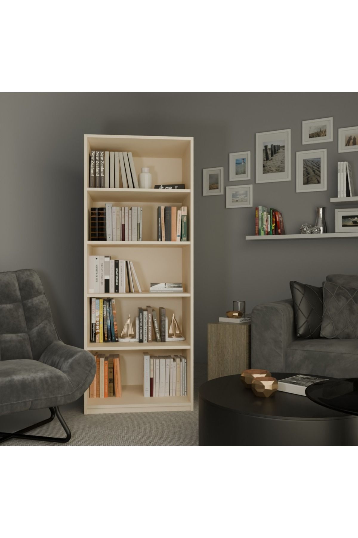 ADAPTX Çok Amaçlı Raf Modülü – 1.Sınıf MDFLAM - Kitaplık, Ayakkabılık, Kiler Dolabı, Demonte | AdaptX