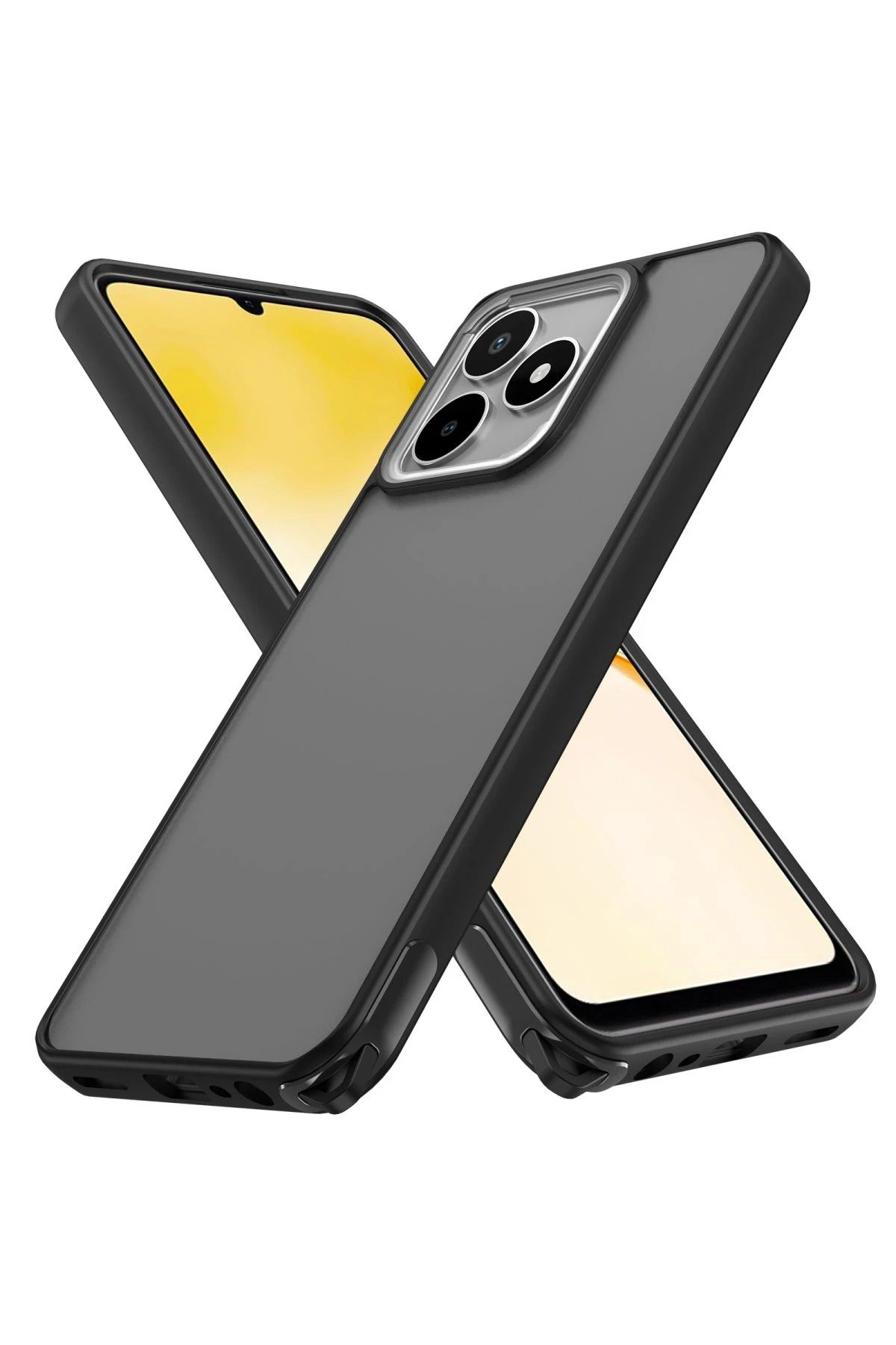 NewFace Realme C53 Kılıf Elegant Kapak - Siyah NRMSA