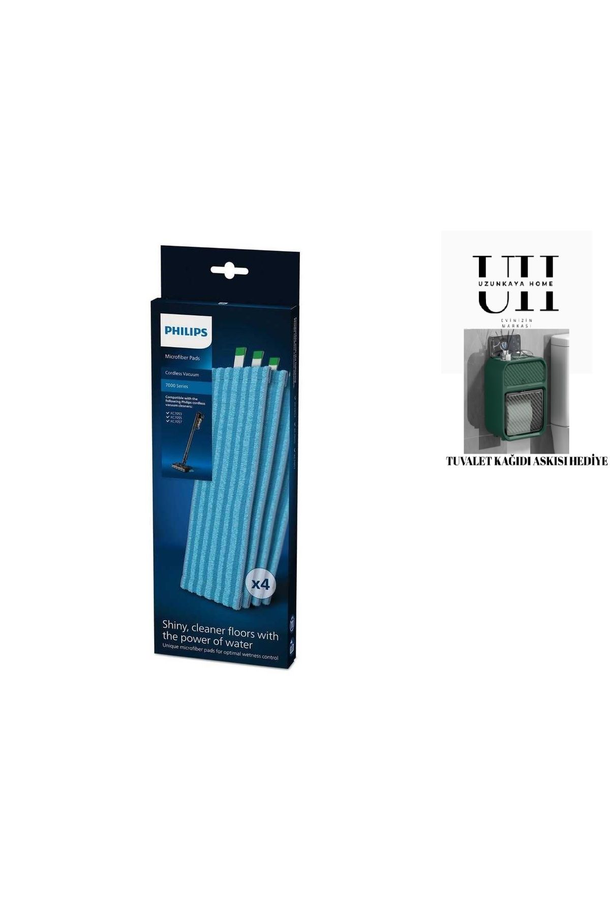 Philips XC7053, XC7055, XC7057 Uyumlu Mikro Fiber Bez, Mop Bezi Orijinal - Hediyeli