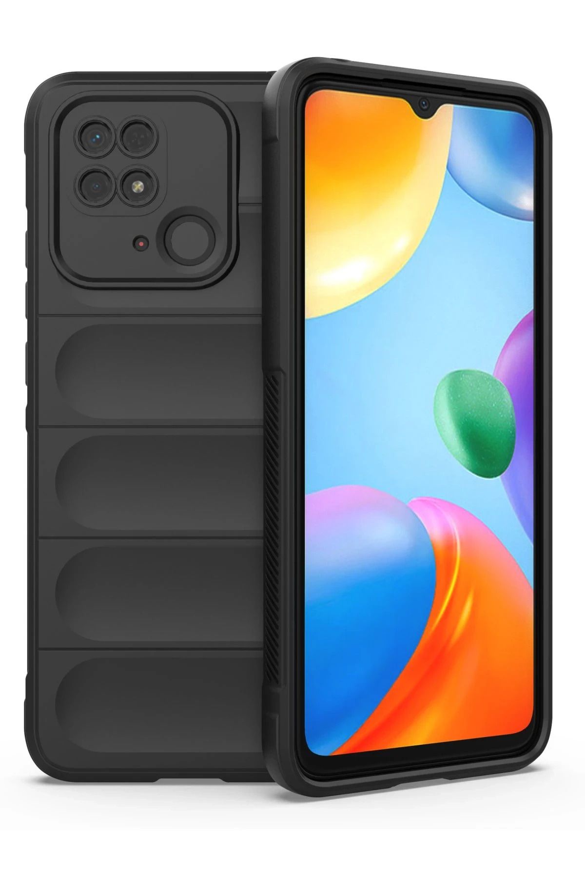 NewFace Xiaomi Redmi 10C Uyumlu Kılıf Optimum Silikon - Siyah JOJUA