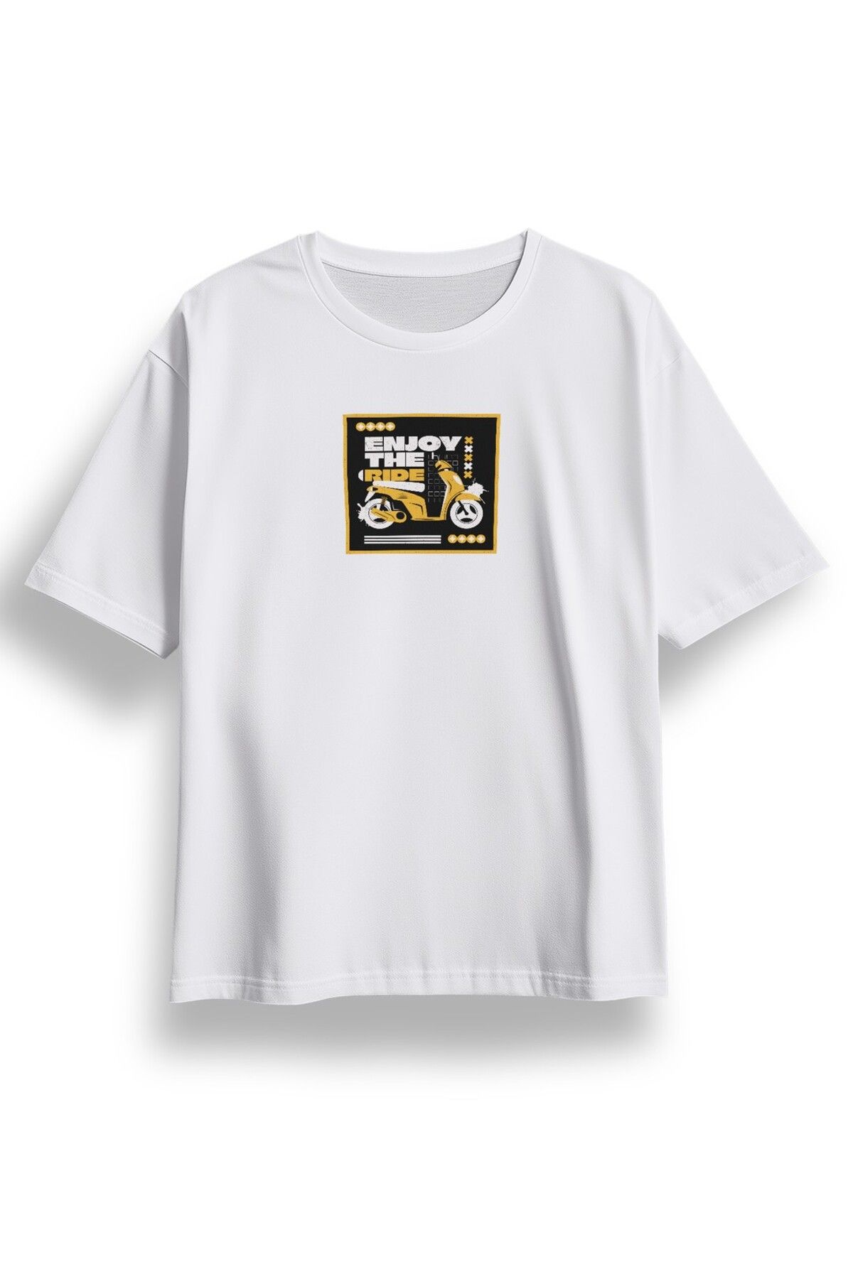 LUMARTA Oversize Enjoy The Ride Baskılı Tshirt