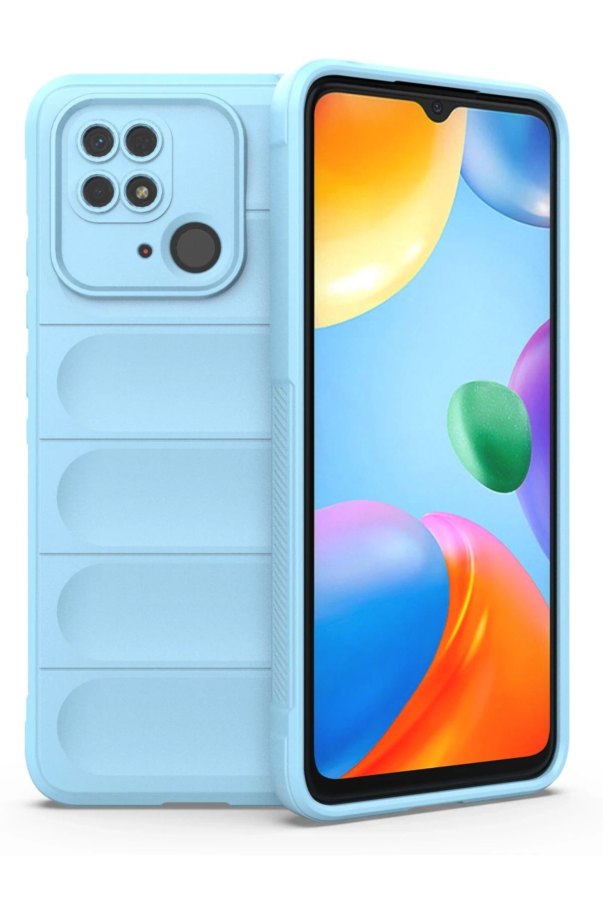 NewFace Xiaomi Redmi 10C Uyumlu Kılıf Optimum Silikon - Sky Blue JOJUA
