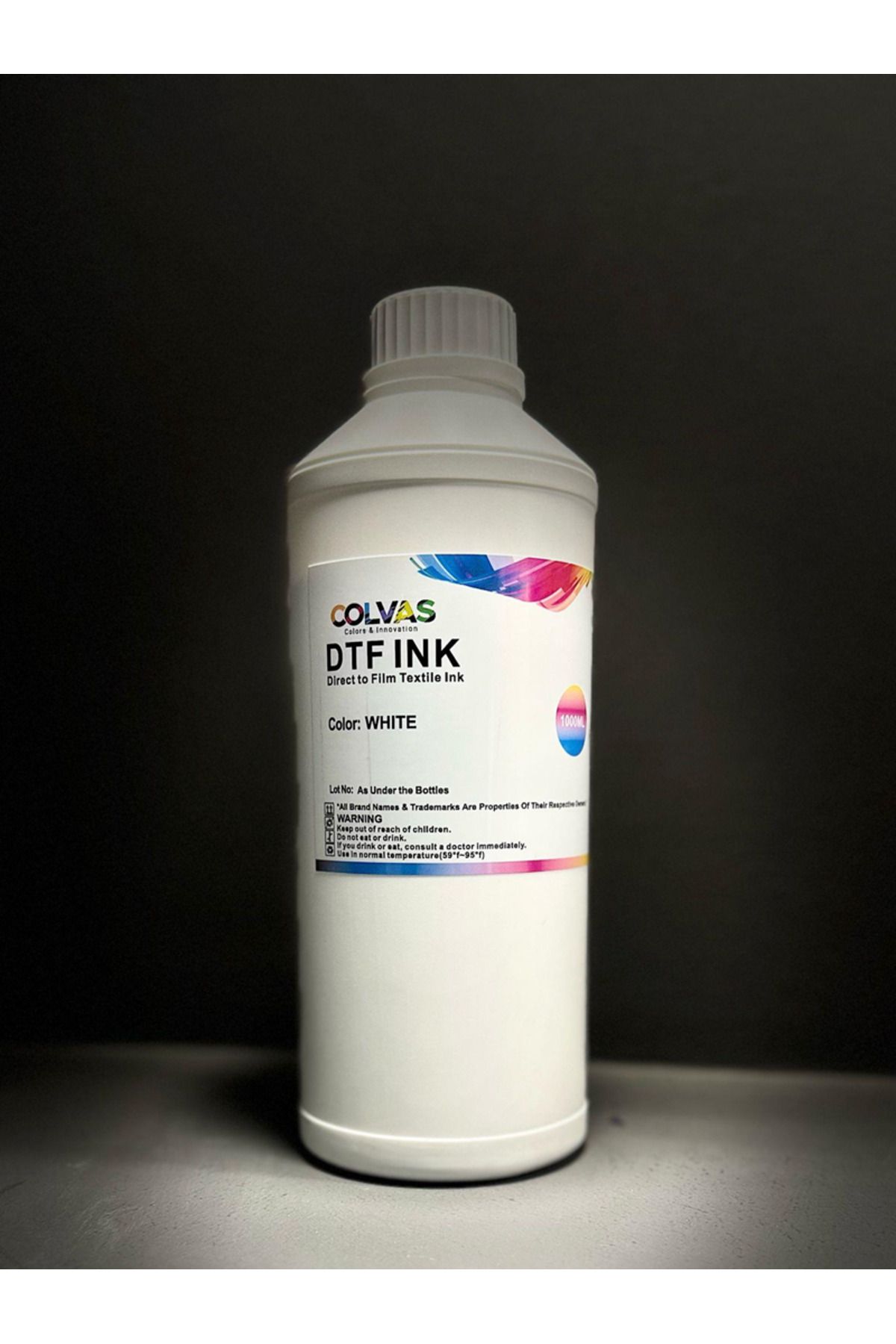 PLUSCOPY DTF PIGMENT **For Epson Print Head i3200/i1600/XP600** BEYAZ 1000 ML