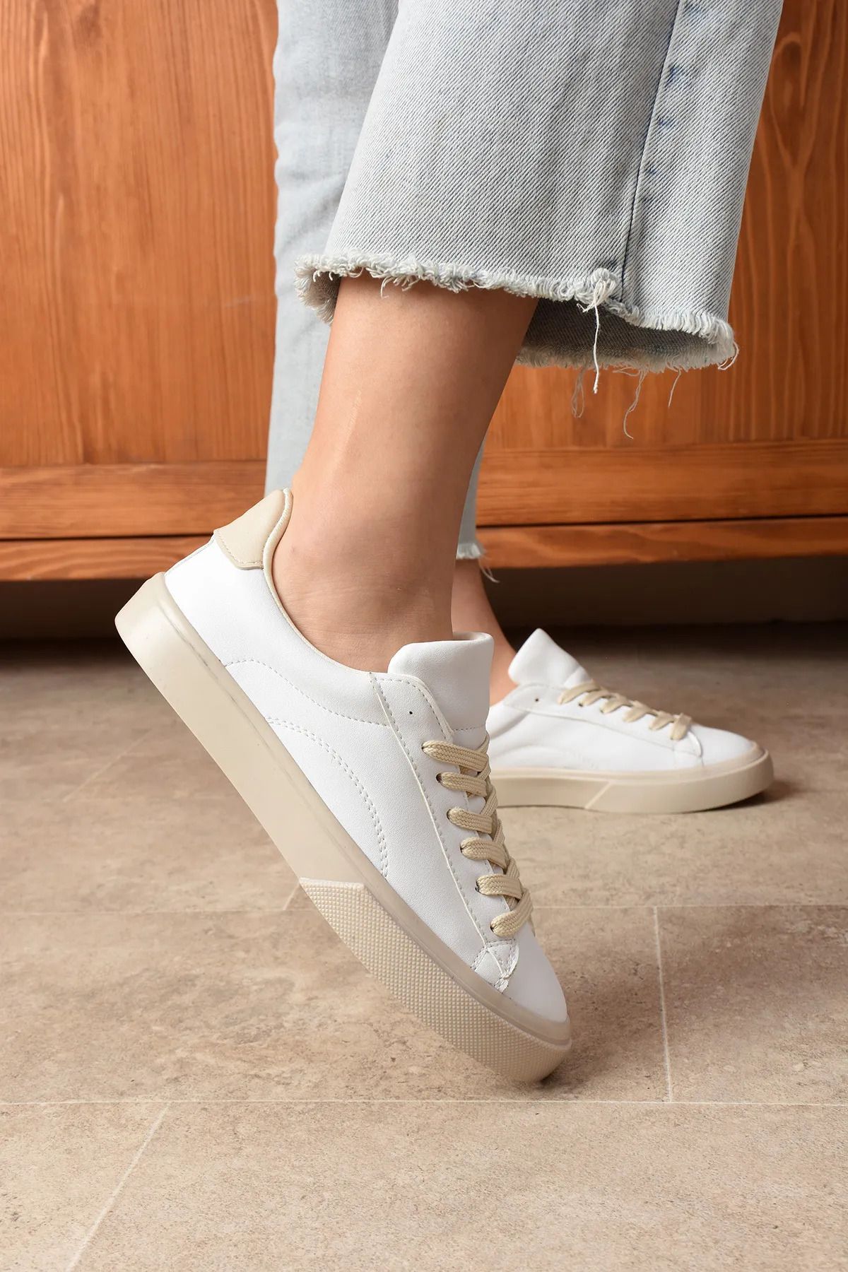 Re-Nox Sydney Unisex Ortopedik Günlük Garantili Bağcıklı Yürüyüş Koşu Sneaker Spor Ayakkabı