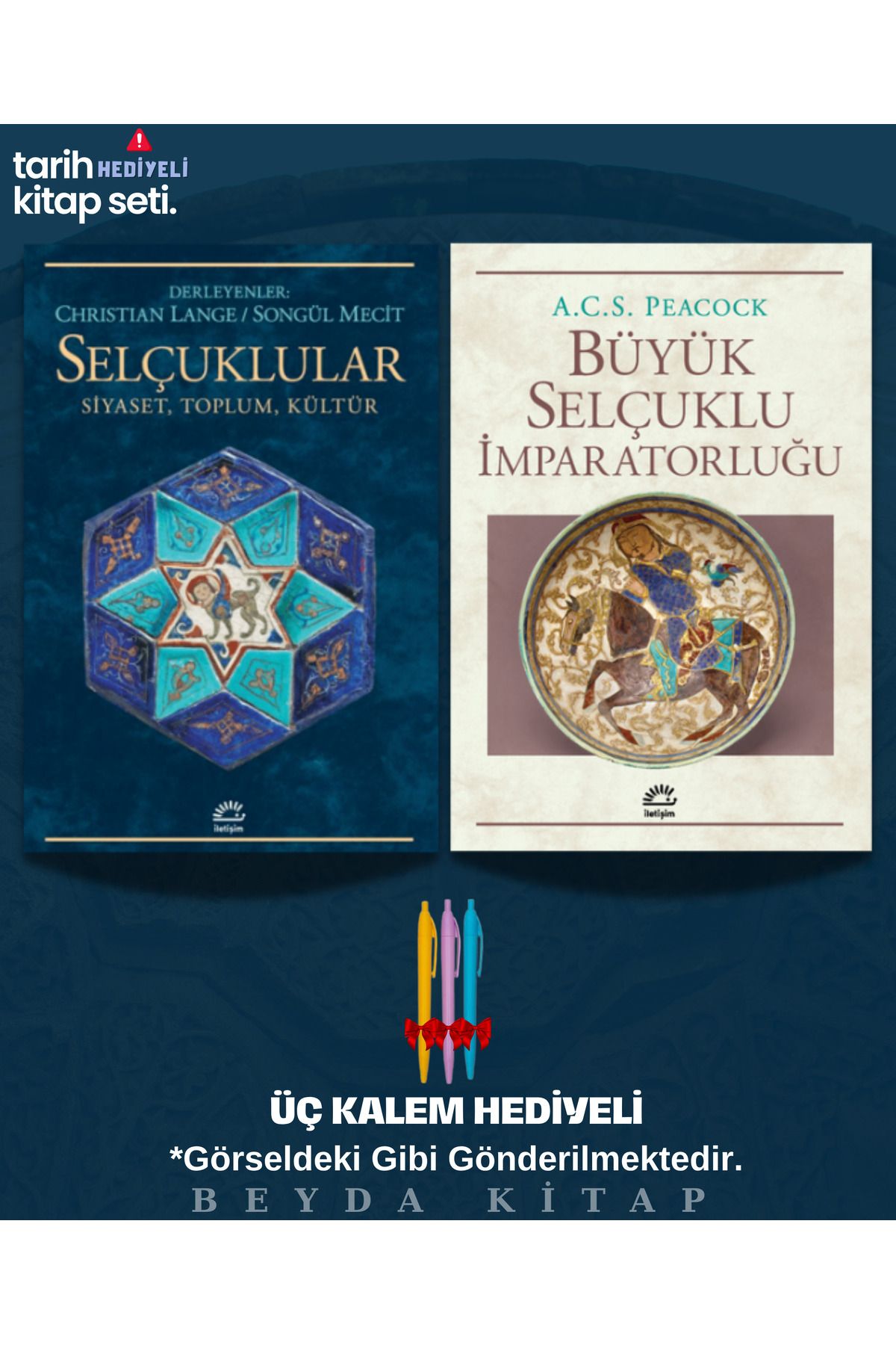 İletişim Yayınları Selçuklular - Büyük Selçuklu İmparatorluğu - Kitap Seti - Kalemli - Selçuklu Tarihi - TRİLTSYV