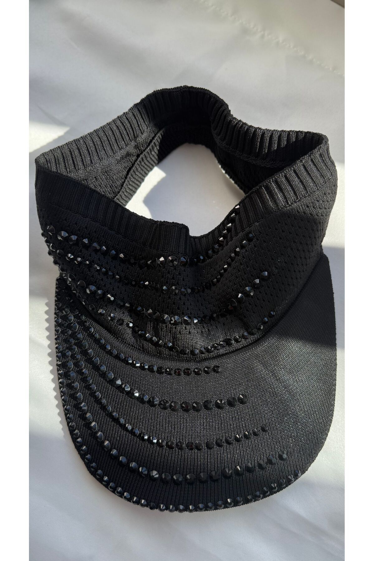 PIRILTISHOP Taşlı Visor Şapka
