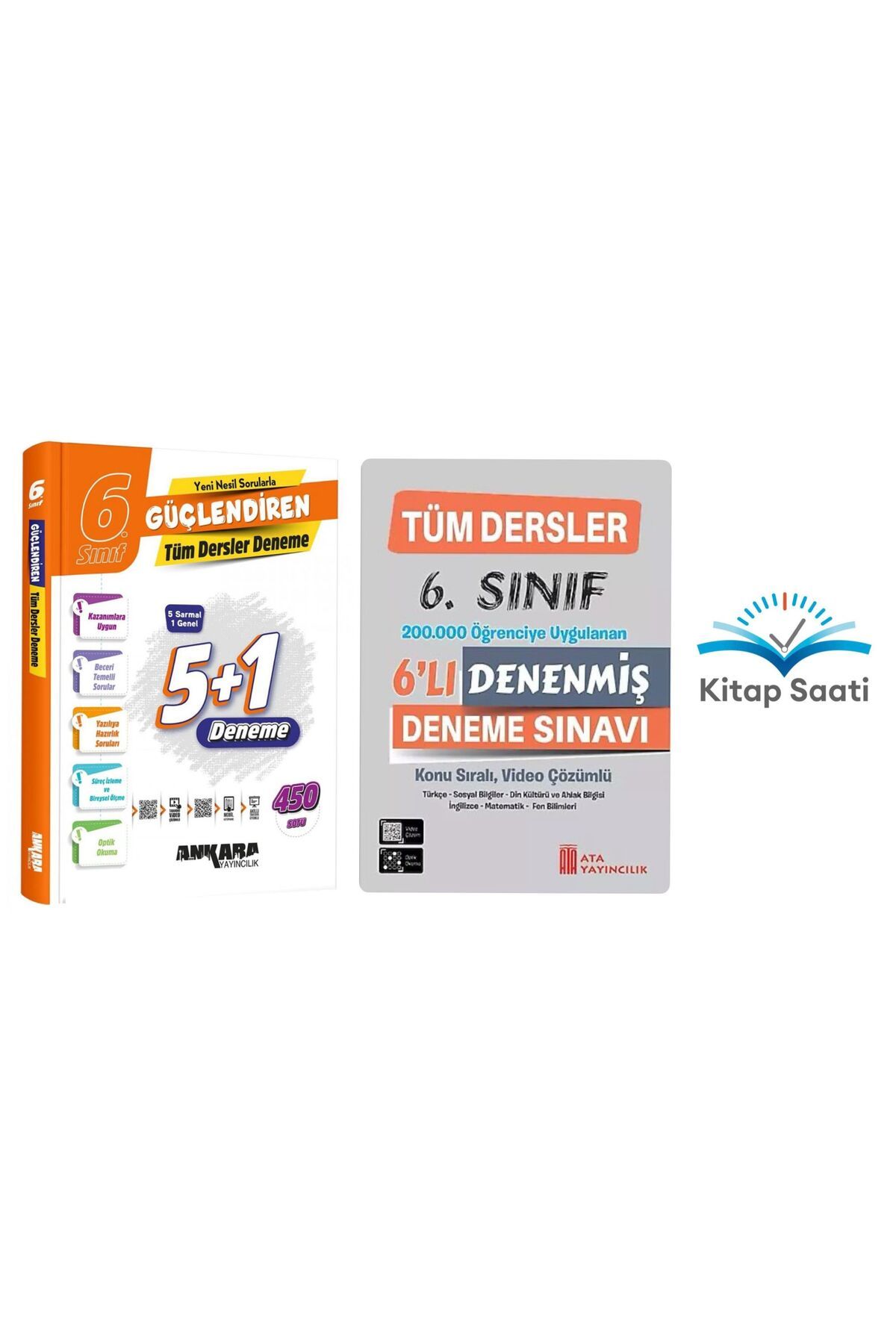 Ankara Yayıncılık 6. Sınıf Ankara Güçlendiren Tüm Dersler Denemeleri & Ata Tüm Dersler Denenmiş 6'lı Deneme Sınavı