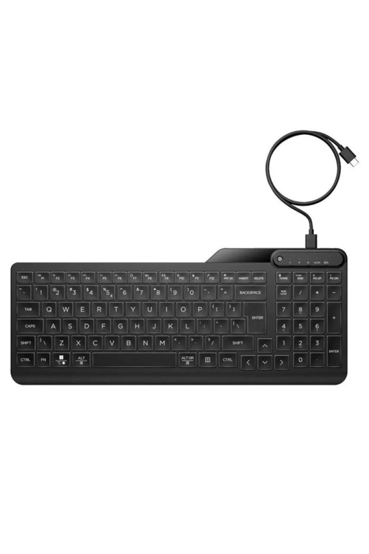 hayalimsah HP 405 7N7C1AA Aydınlatmalı Usb Türkçe Klavye - Siyah