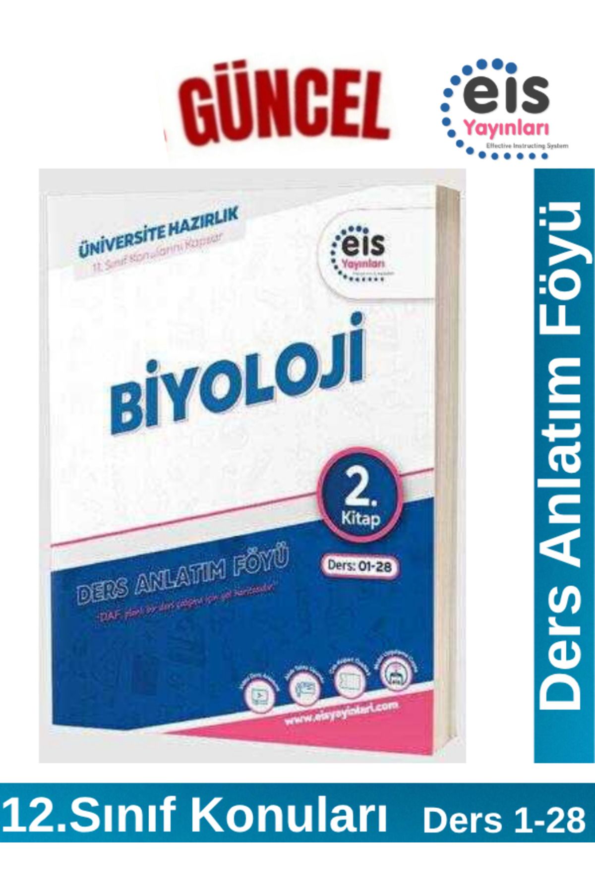 Ens Yayıncılık EİS Yayınları YKS Mavi Set Ders Anlatım Föyü Biyoloji 2.Kitap(11. Sınıf Konuları)