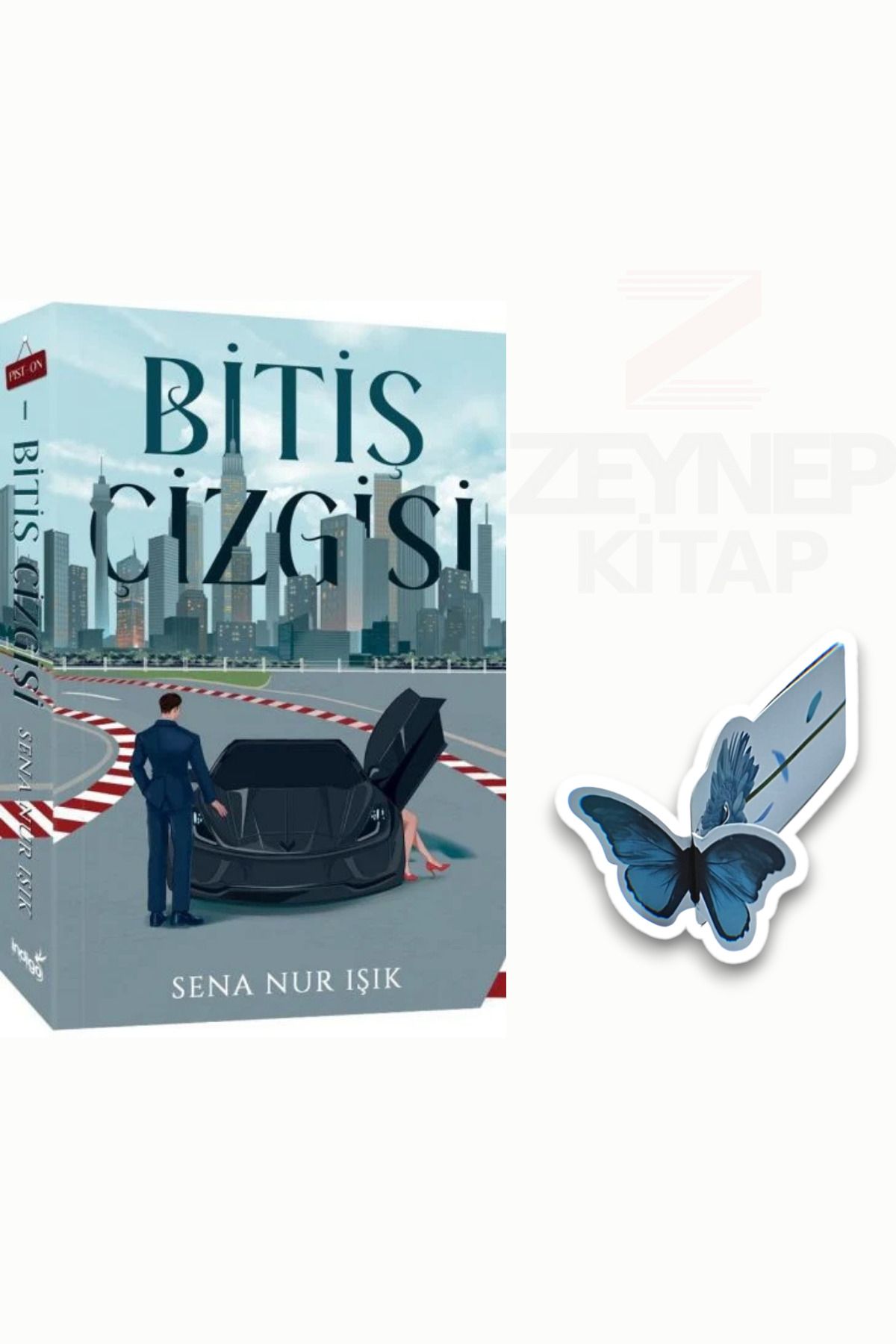 İndigo Kitap Bitiş Çizgisi - Sena Nur Işık(Karton Kapak)(Özel Tasarım Kelebek Ayraç Hediye)