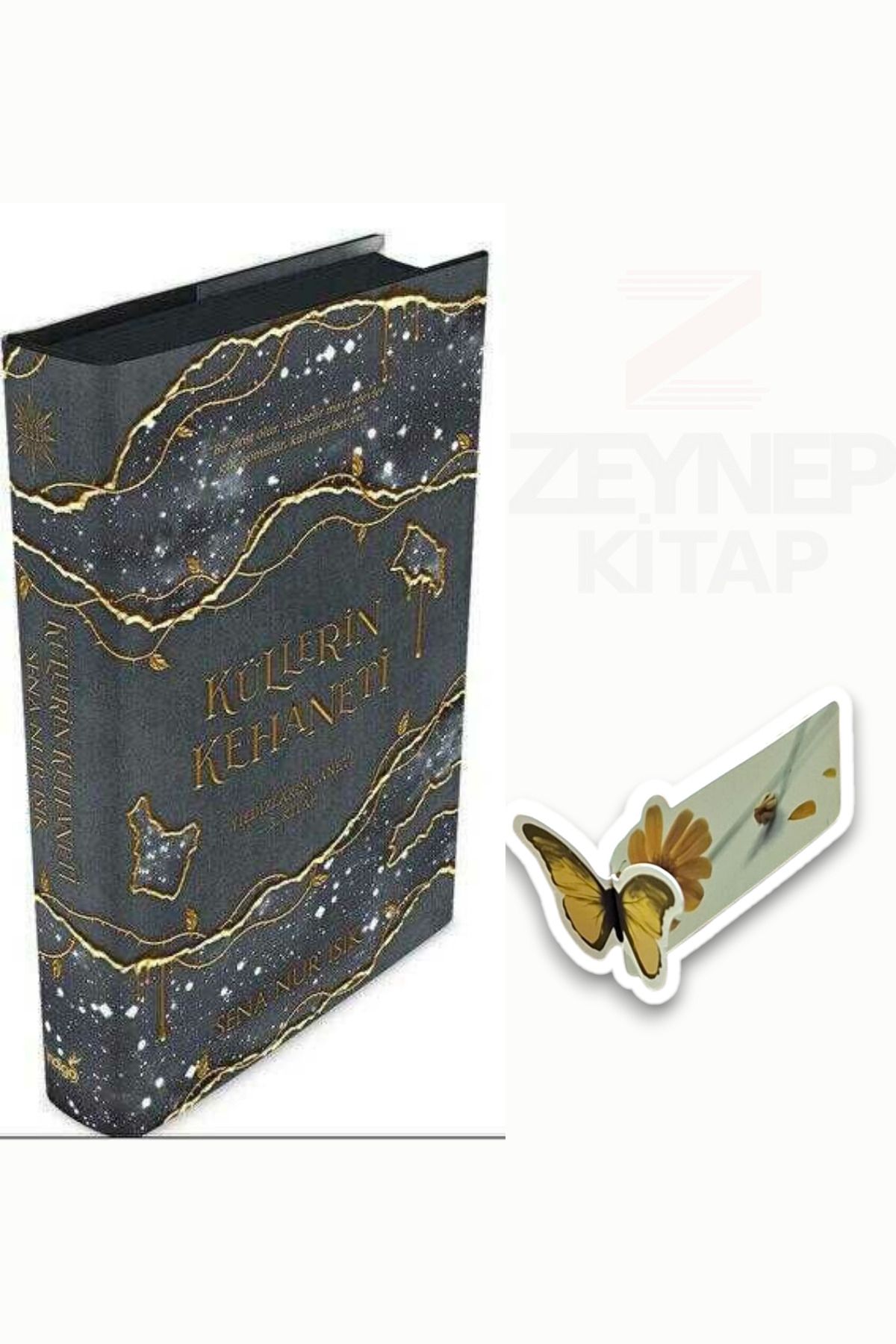 İndigo Kitap Küllerin Kehaneti-Sena Nur Işık(CİLTLİ)(Özel Tasarım Kelebek Ayraç Hediye)