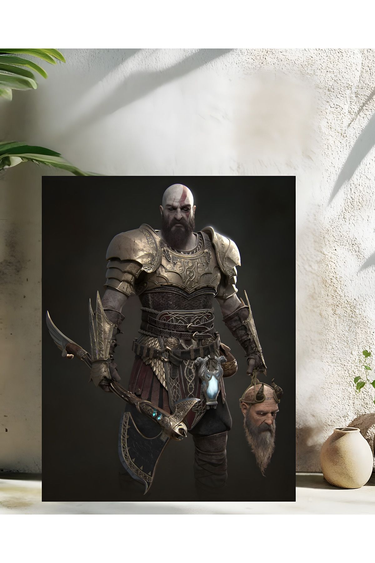 Levhane God of War Özel Seri Gamer Metal Tablo