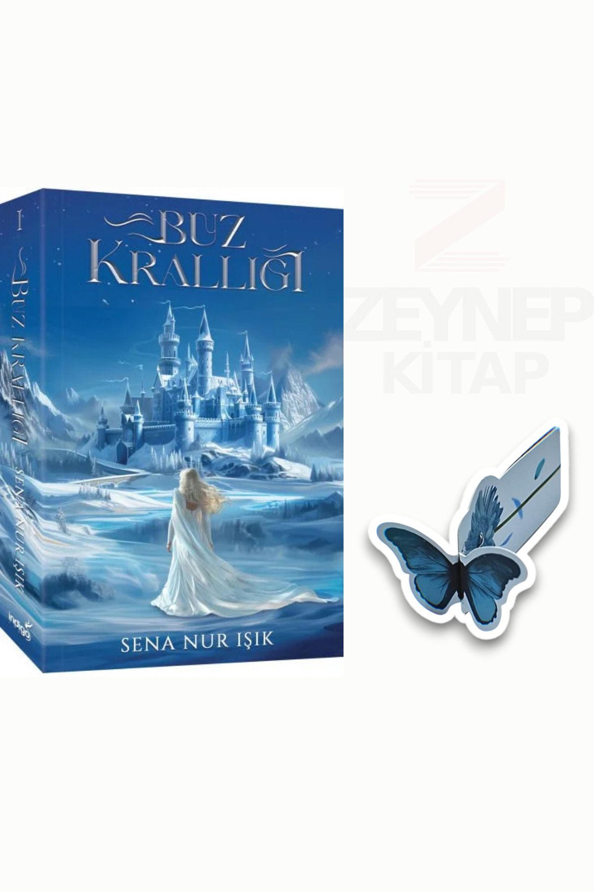 İndigo Kitap Buz Krallığı - Sena Nur Işık(KARTONKAPAK)(Özel Tasarım Kelebek Ayraç Hediye)