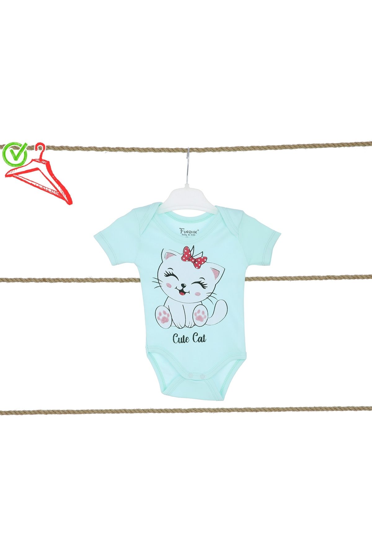 Fındık Baby&Kids Kız Bebek Çocuk Zıbın Body