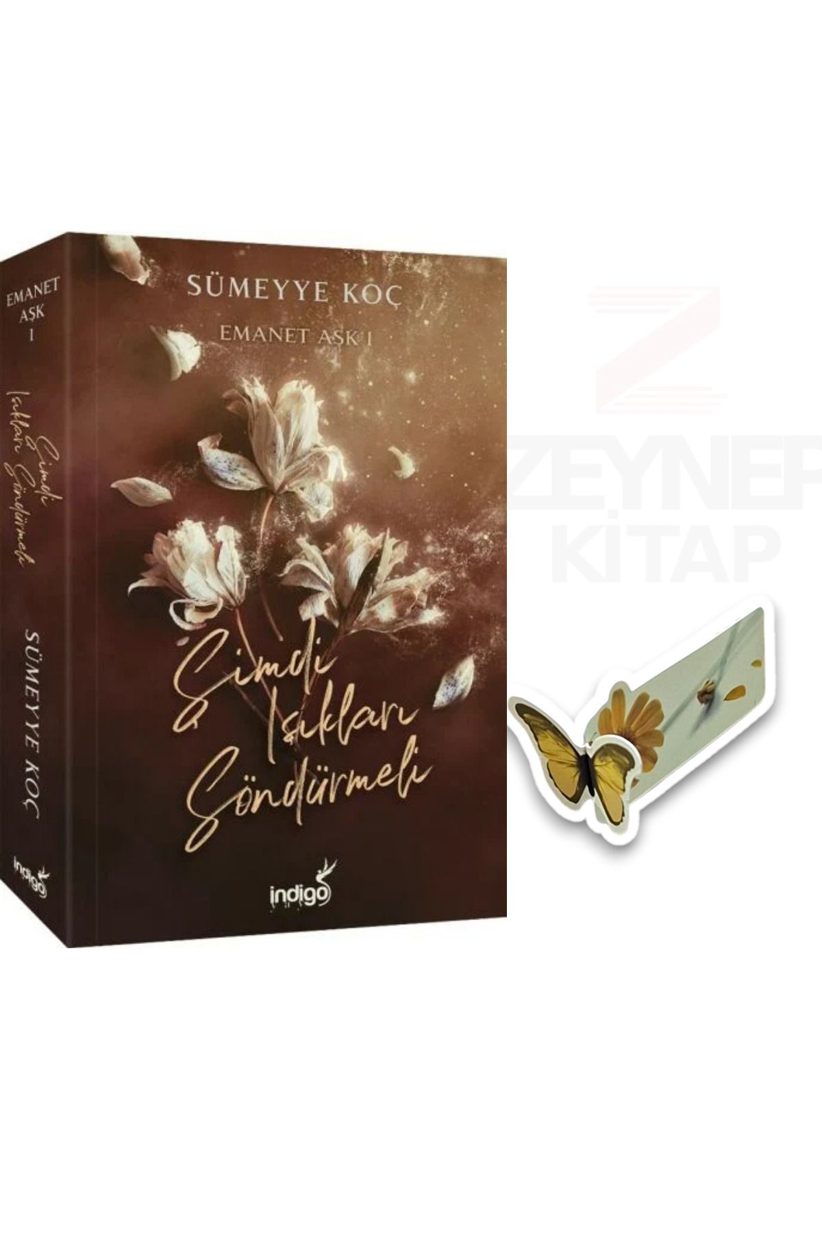 İndigo Kitap Emanet Aşk 1 (KARTONKAPAK)(Özel Tasarım Kelebek Ayraç Hediye)