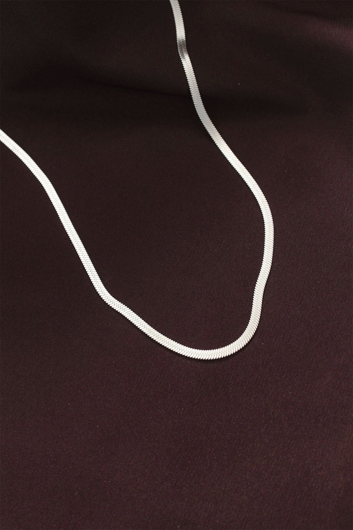 luz&pos 316L Çelik Gümüş Renk 60 cm İtalyan Zincir Kolye
