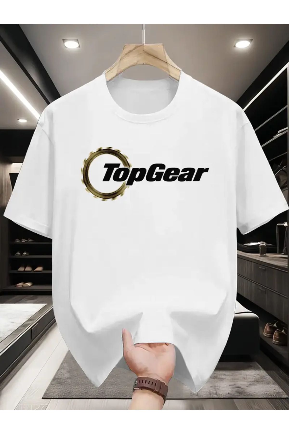 AEMİ Unisex Baskılı Oversize Bisiklet Yaka T-shirt