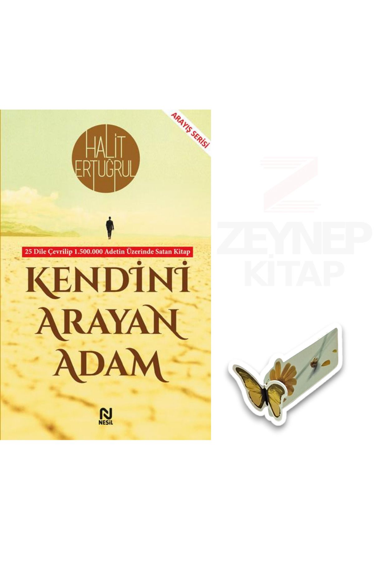 Nesil Yayınları Kendini Arayan Adam - Halit Ertuğrul(Özel Tasarım Kelebek Ayraç Hediye)