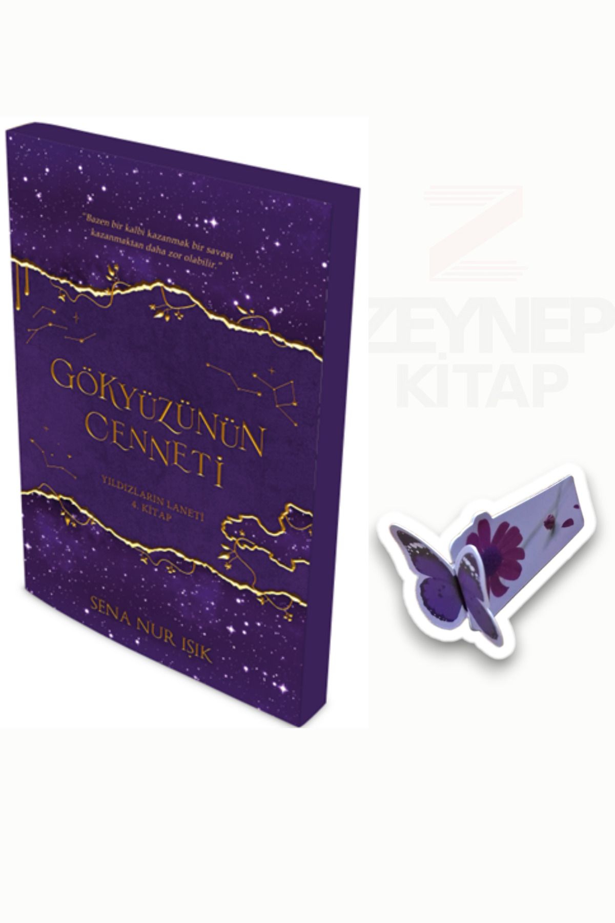 İndigo Kitap Gökyüzünün Cenneti-Sena Nur Işık(KARTONKAPAK)(Özel Tasarım Kelebek Ayraç Hediye)