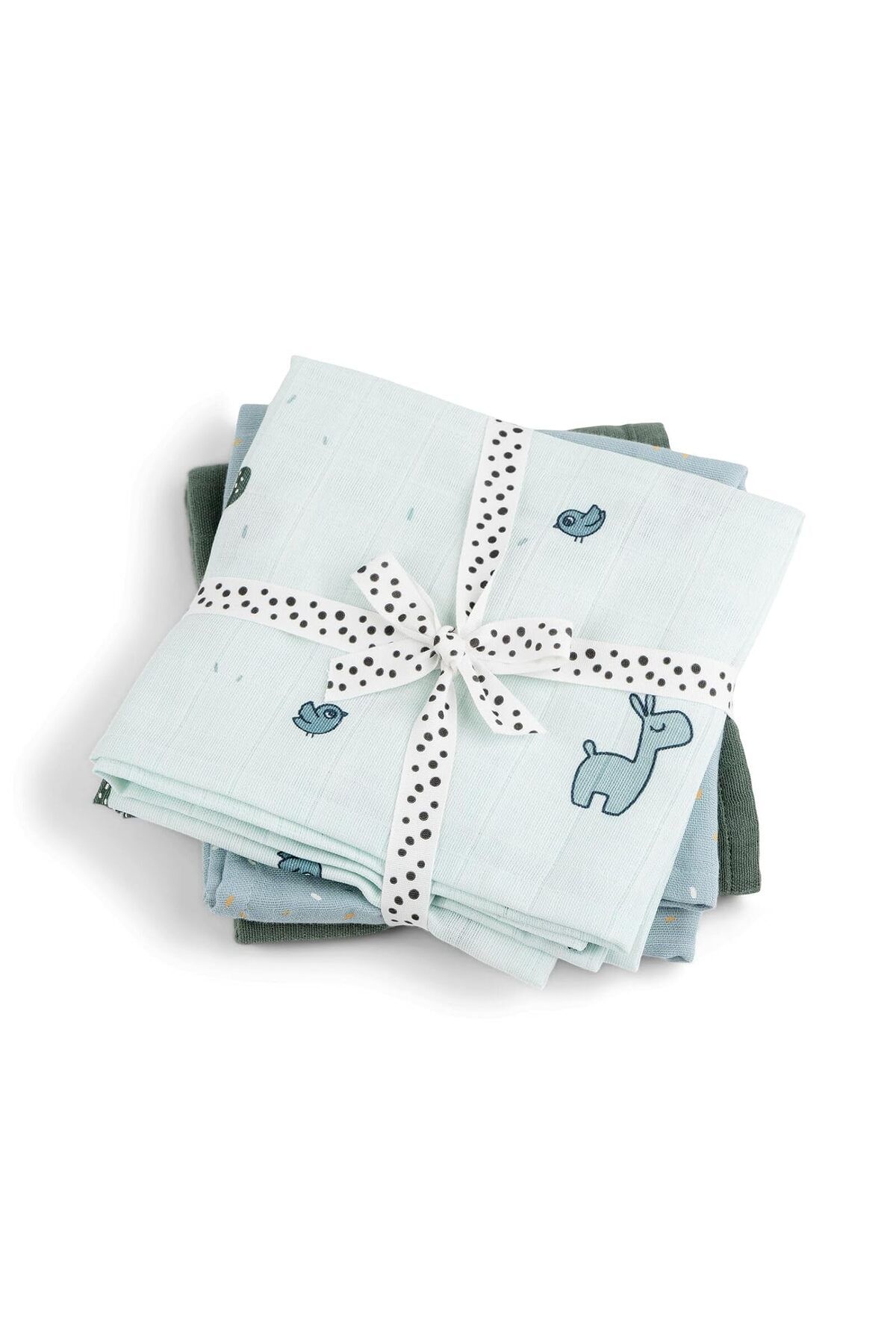 Done By Deer Muslin Bezi 3’lü Set, 70x70 cm, GOTS Sertifikalı %100 Organik Pamuk Bebek Bezi