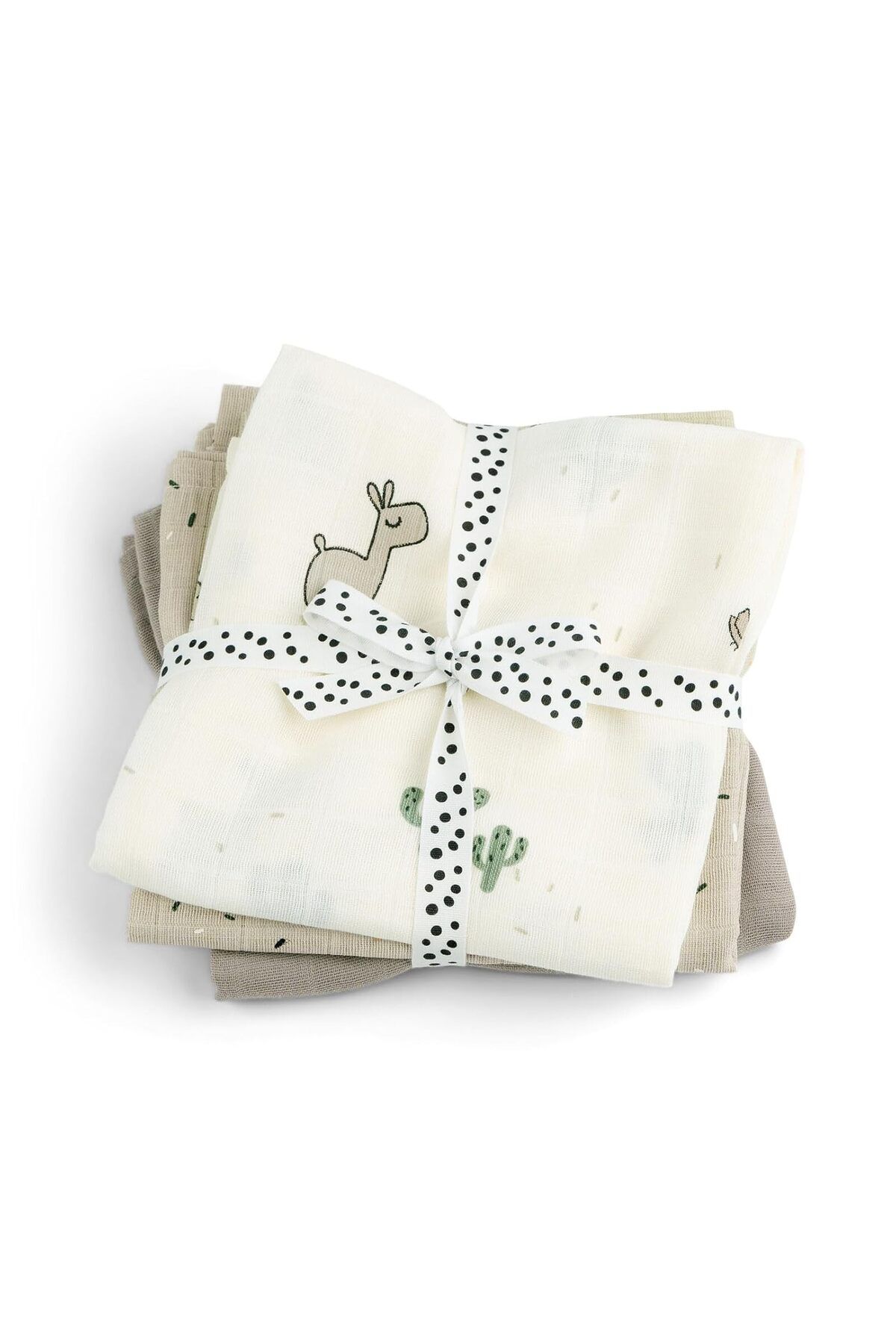 Done By Deer Muslin Bezi 3’lü Set, 70x70 cm, GOTS Sertifikalı %100 Organik Pamuk Bebek Bezi
