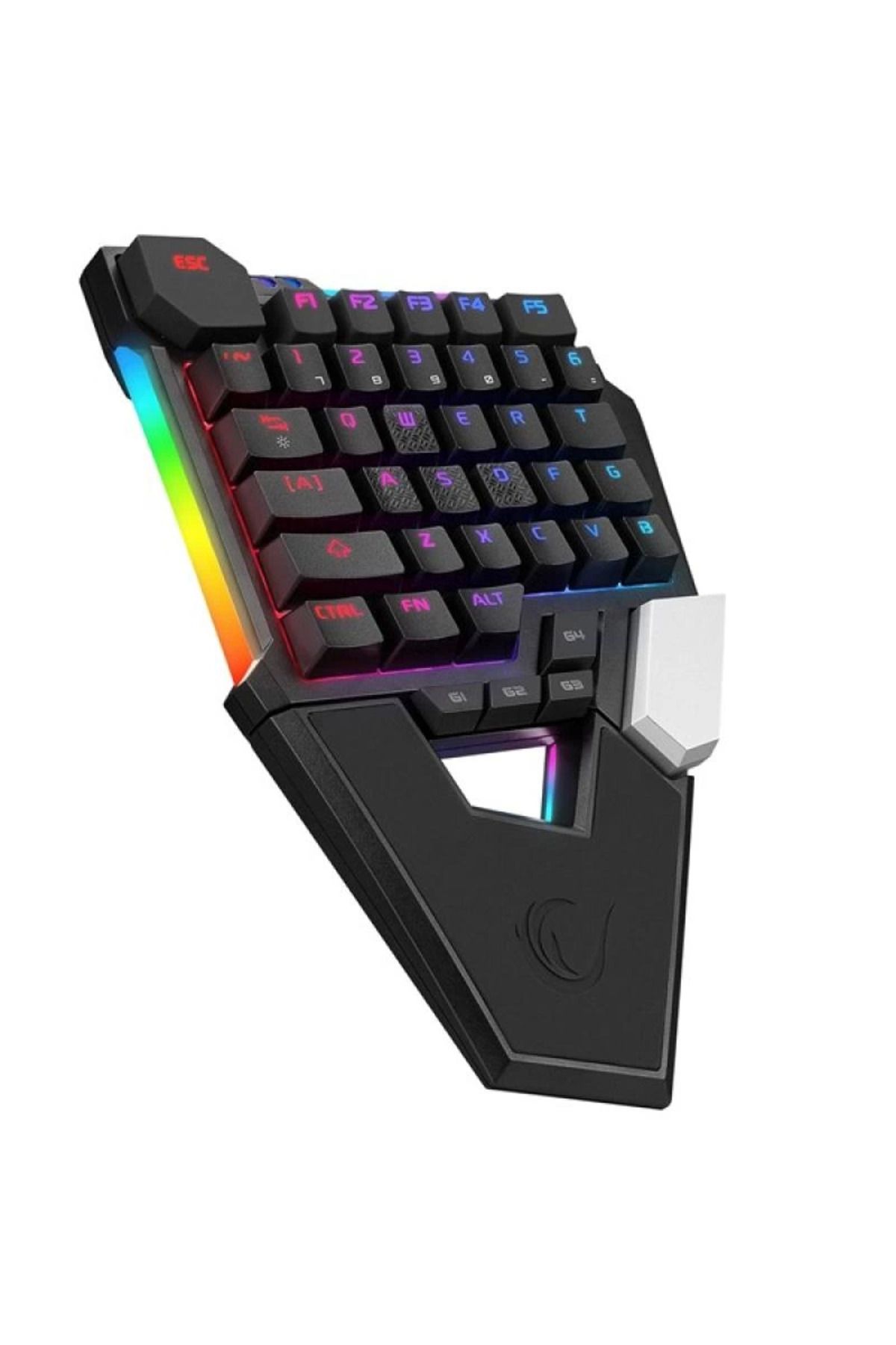 hayalimsah Rampage KB-277 OMNI Siyah Örgülü Type C RGB 6 Farklı Aydınlatma Modu Q Mini Gaming Oyuncu Klavyesi