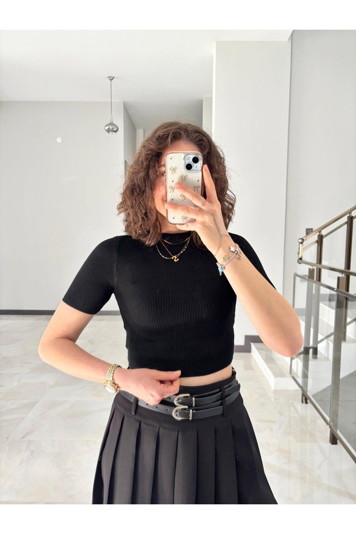 Sude Kızanlıklı MD Marka Model Kısa Kollu Triko