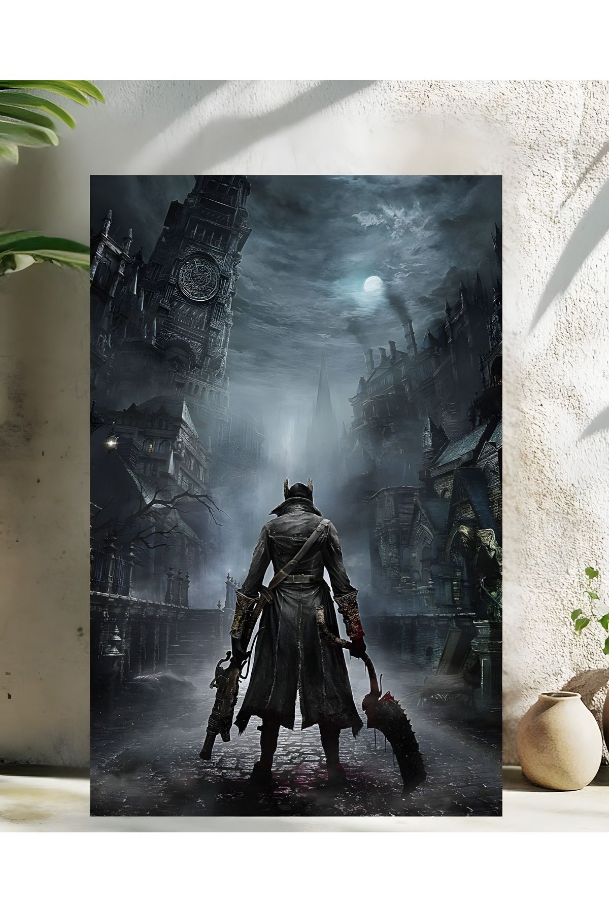 Levhane Bloodborne Detaylı Baskı Gamer Metal Tablo