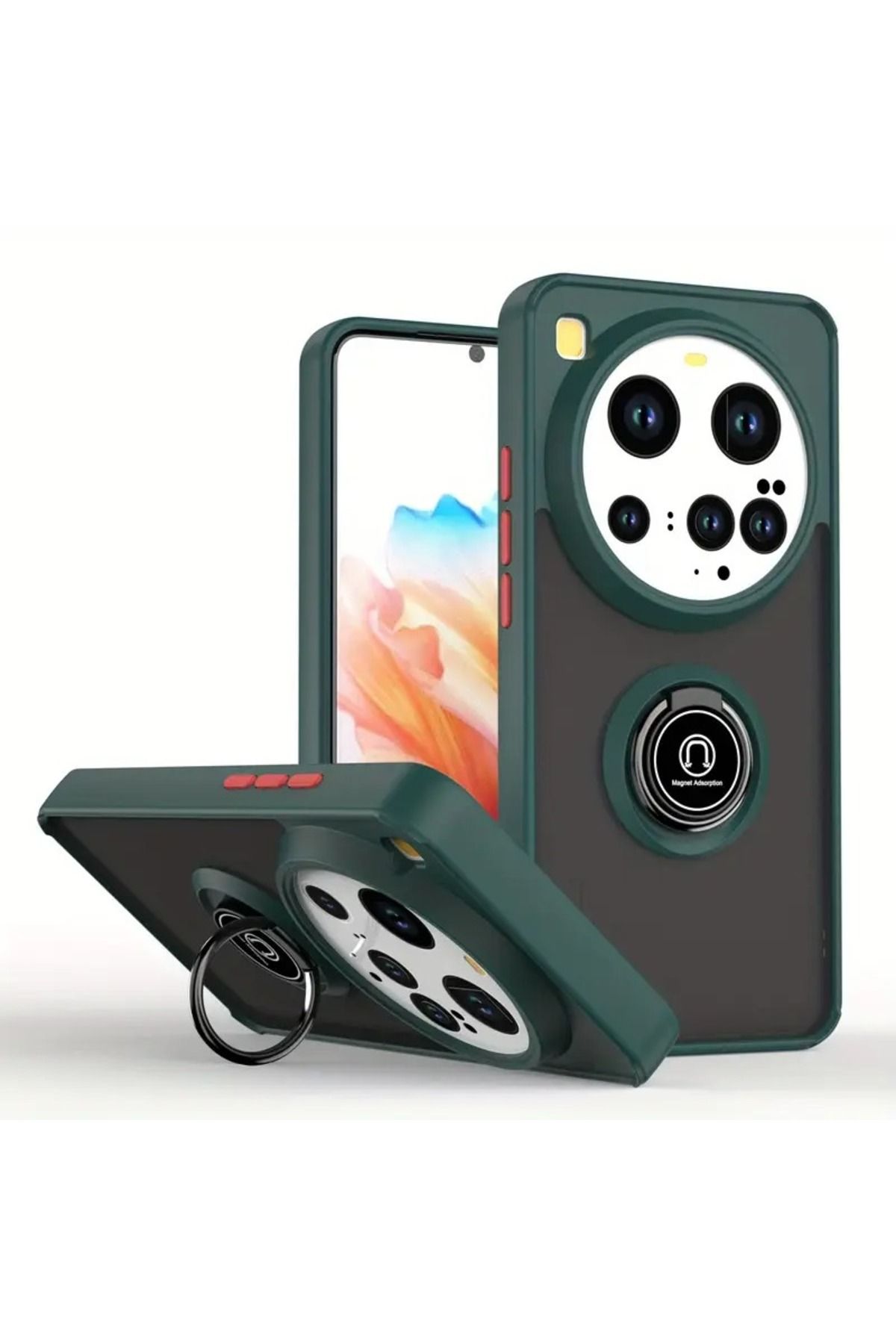 NANOSPACE Xiaomi Mi 15 Ultra İle Uyumlıu Kılıf Montreal Yüzüklü Silikon Kapak