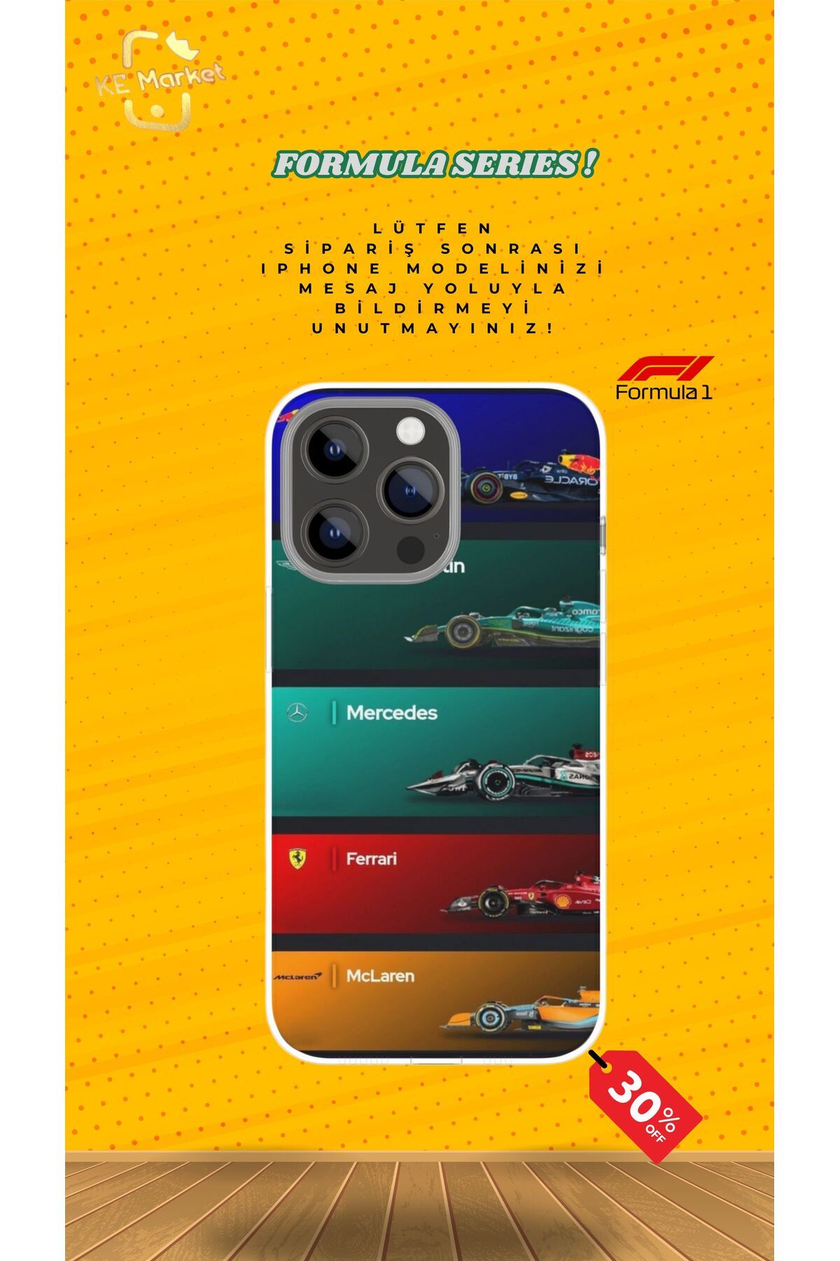SOFTCASE Formula Series Iphone Tasarım Kılıf (LÜTFEN MESAJ YOLUYLA TELEFON MODELİNİZİ YAZINIZ)
