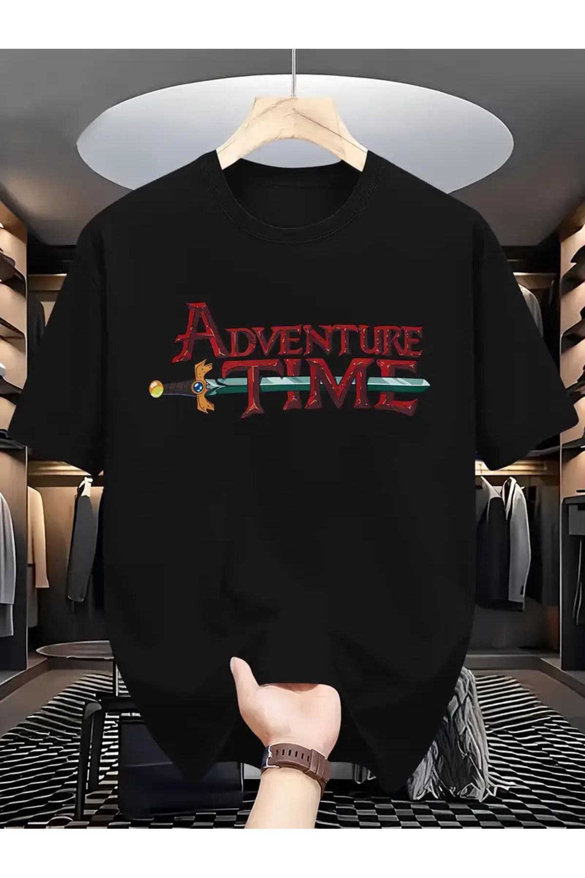 AEMİ Unisex Baskılı Oversize Bisiklet Yaka T-shirt