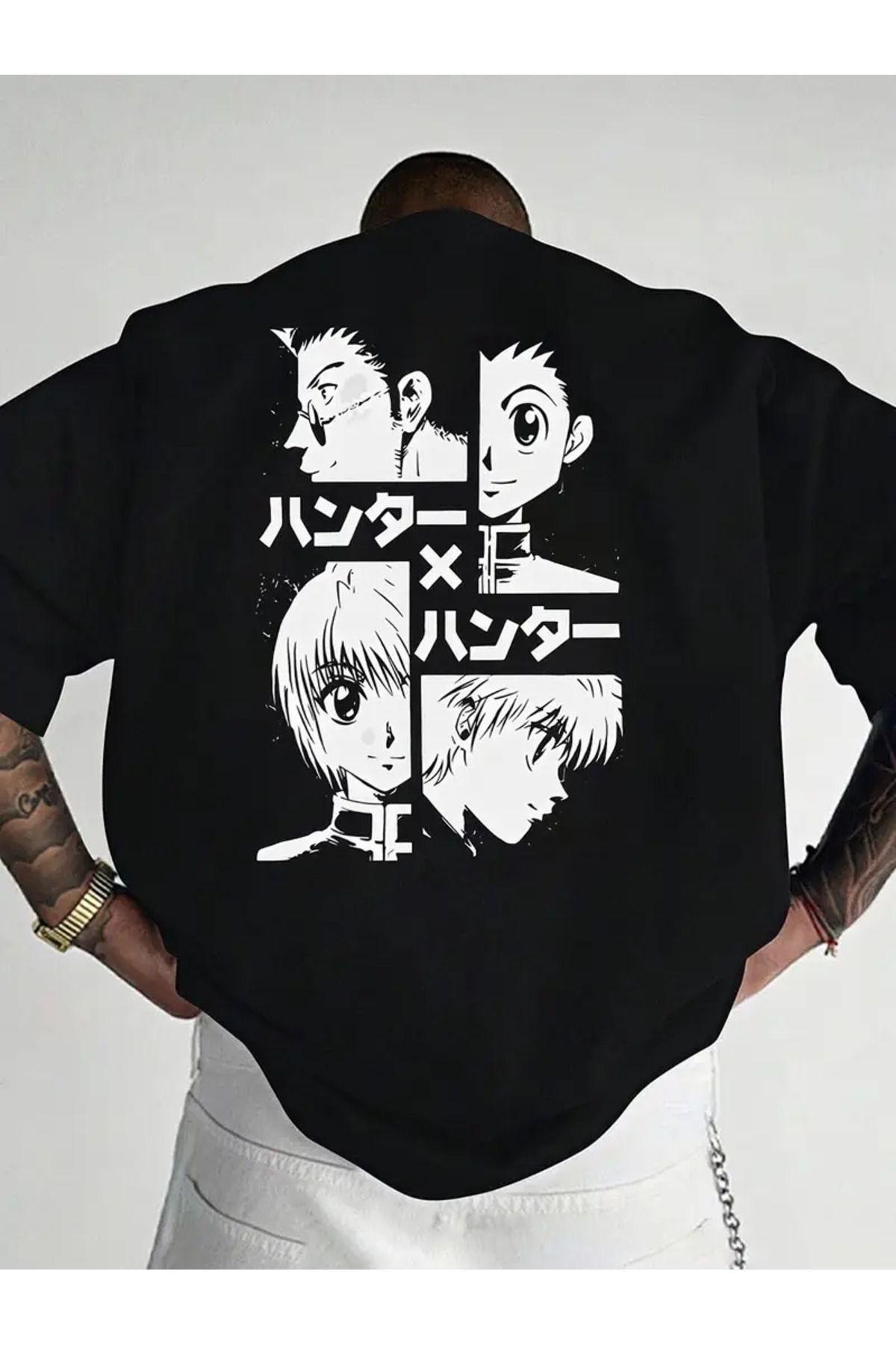 AEMİ Unisex Baskılı Oversize Bisiklet Yaka T-shirt