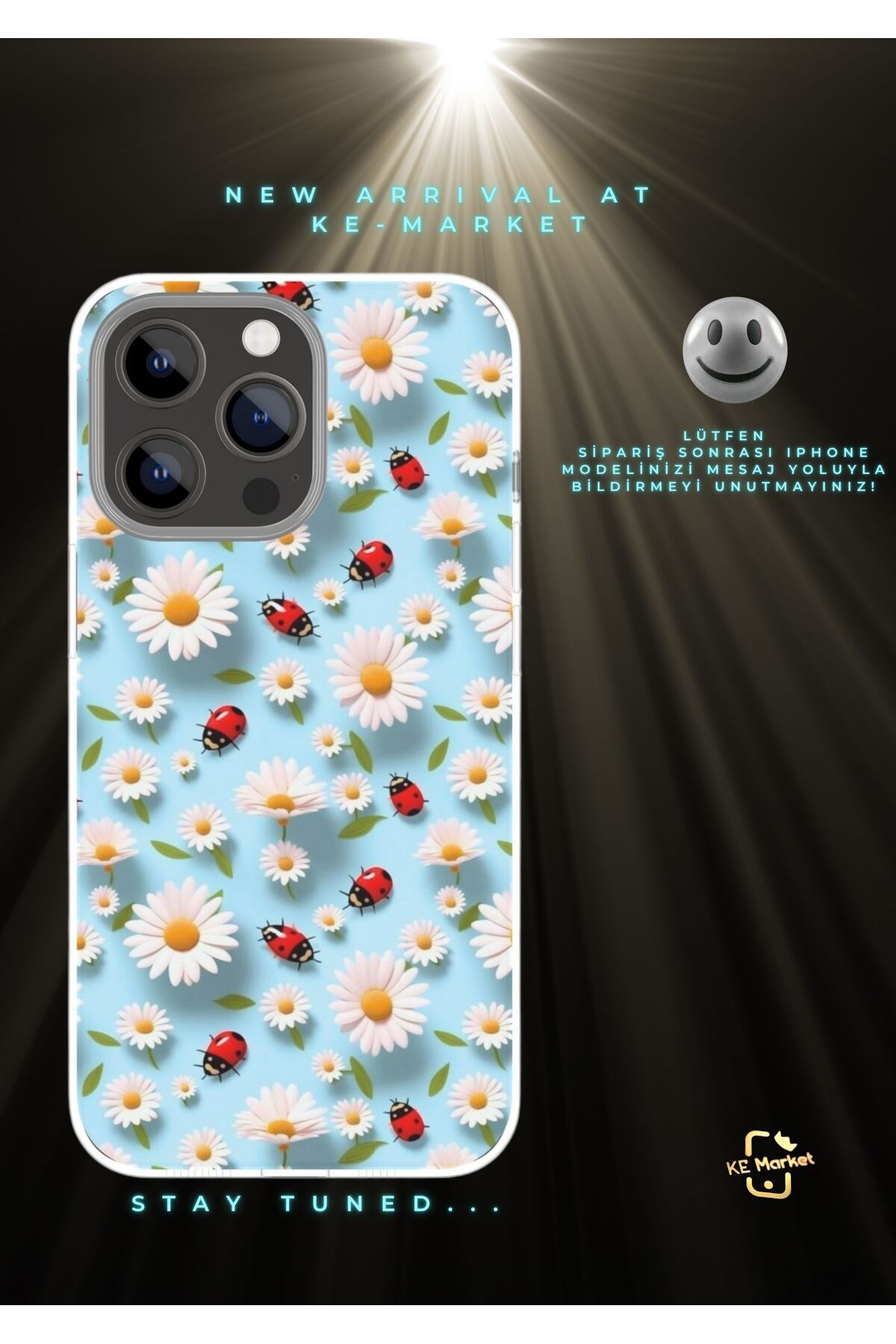 SOFTCASE Flower Series Iphone Tasarım Kılıf (LÜTFEN MESAJ YOLUYLA TELEFON MODELİNİZİ YAZINIZ)