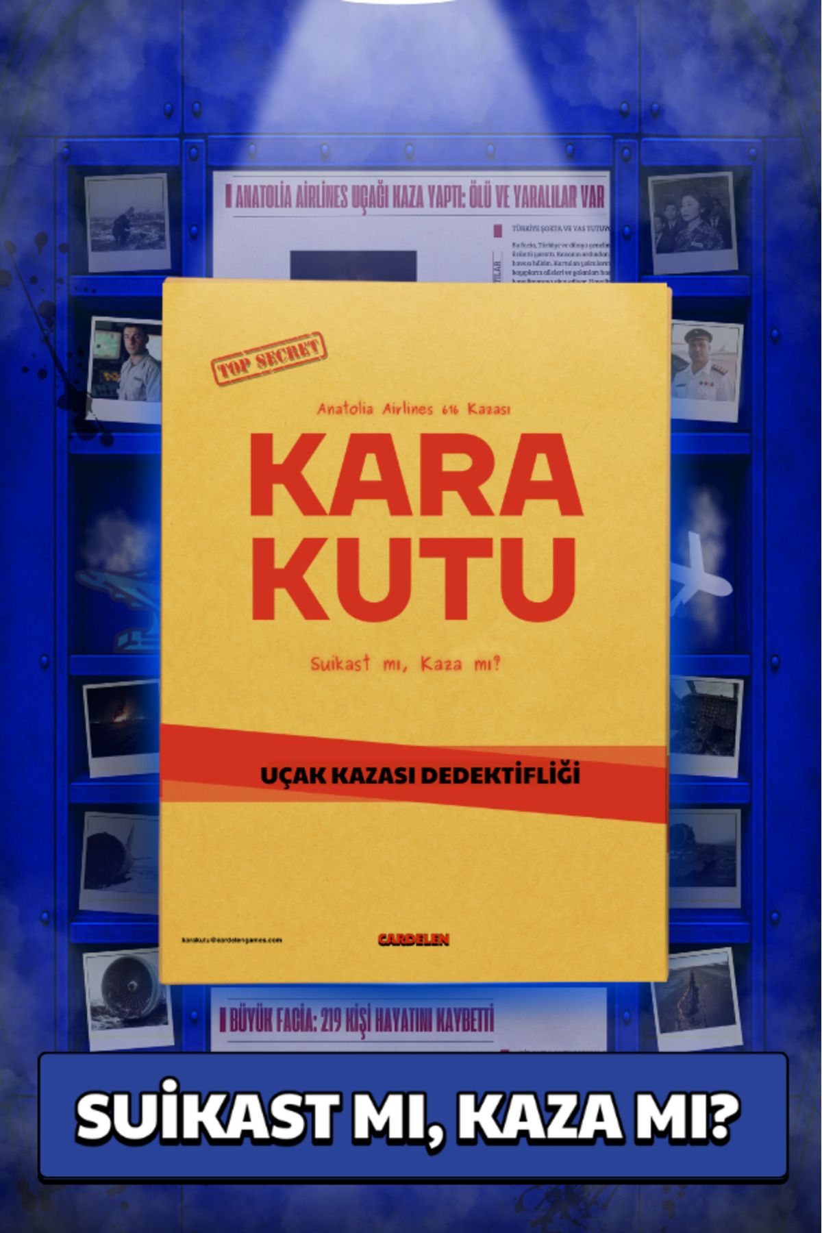 Others KARA KUTU Uçak Kazası Dedektifliği Oyunu Kutu Oyunu Dedektiflik Oyunu