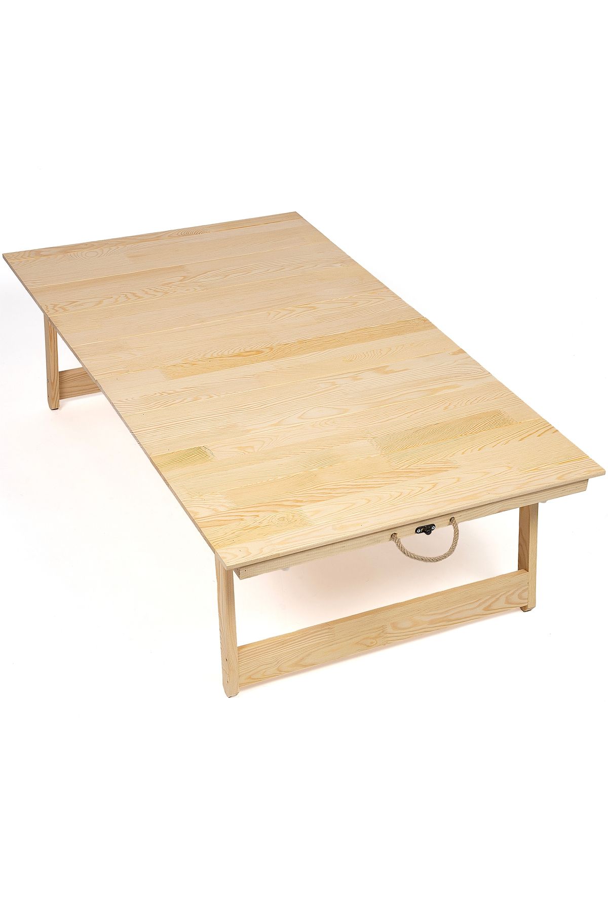 LİVİNGSTORE Katlanabilir Ahşap kamp-balkon-bahçe Masası – 70x120 cm – Doğal Renk – Taşınabilir & Kurulumsuz