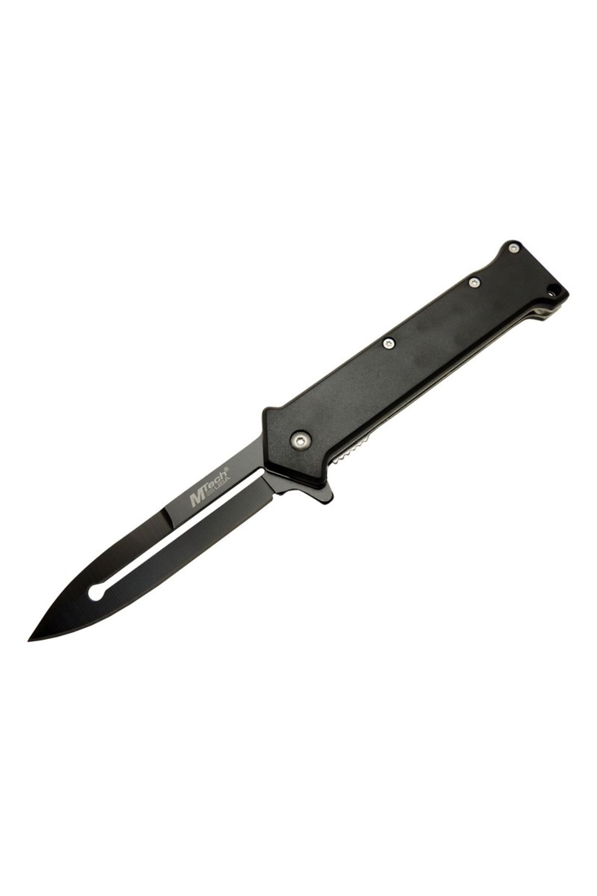 ÖYKÜ VE YİĞİT 4 35BK Siyah Bas - Çek Kamp Çakı 20cm- Otomatik
