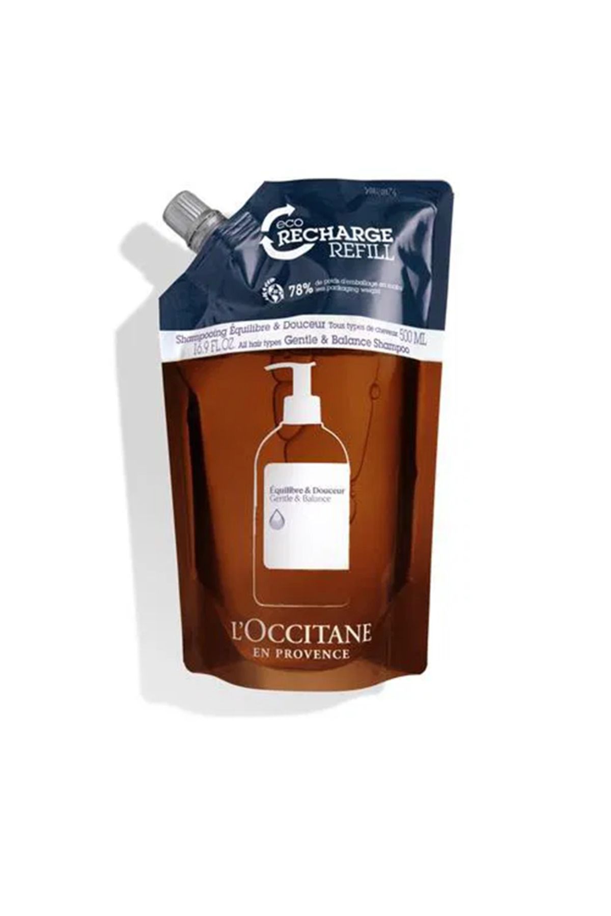 L'Occitane Saçı Onaran, Kabarmayı, Saç Kırılmasını Azaltan Refill - Dengeleyici Şampuan Eko-Yedek- Refill 500ml