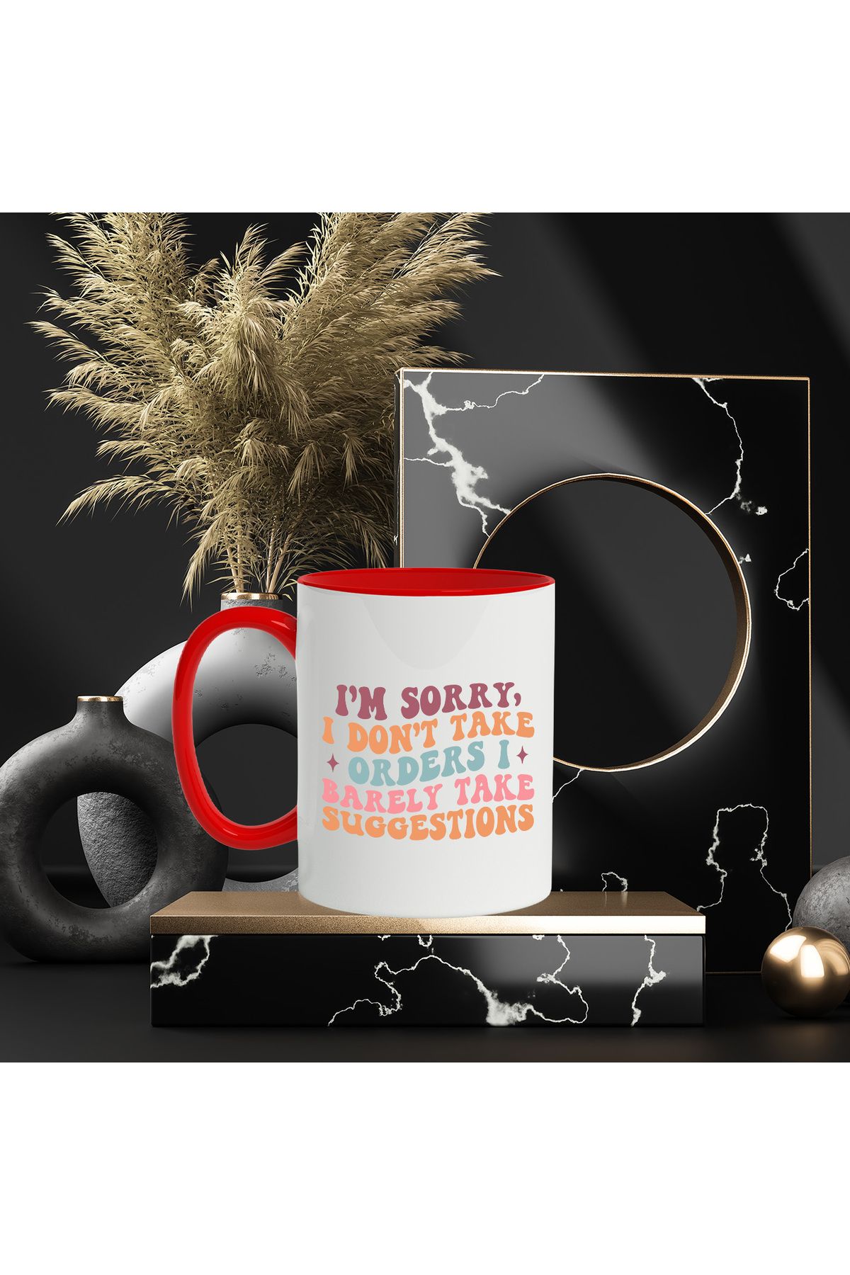 StoryGift Romania-Mug with a text in English stating that you do not take orders from others and, With, STG 3