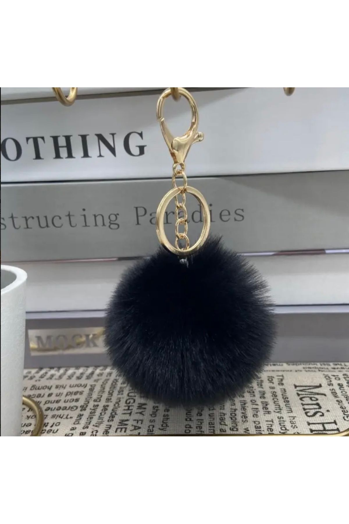 VİA BLANCHE Peluş Rengarenk Ponpon Anahtarlık