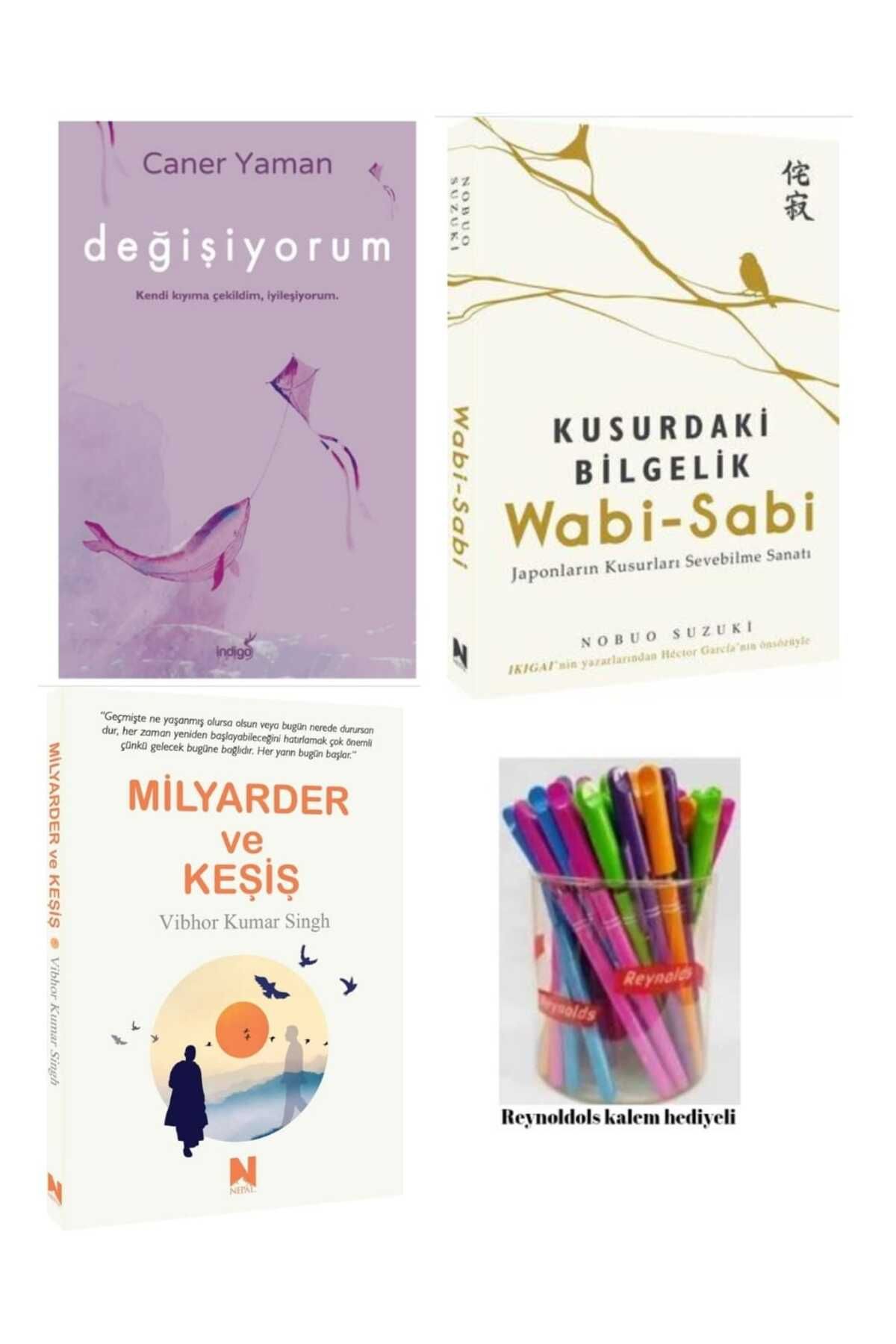 İndigo Kitap Değişiyorum / Kusurdaki Bilgelik Wabi-sabi / Milyarder ve Keşiş
