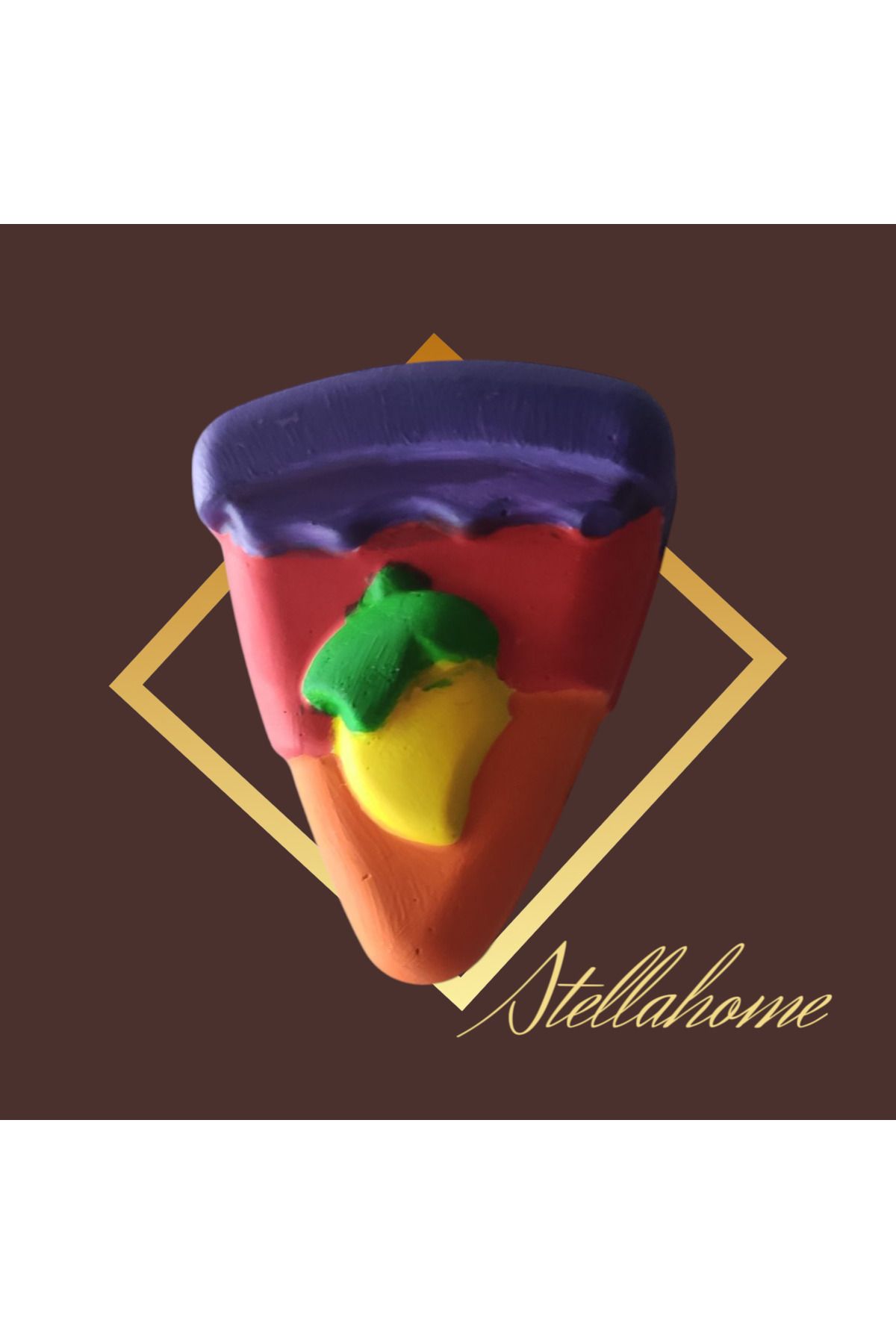 Home Limonlu cheeseke model renkli modern magnet