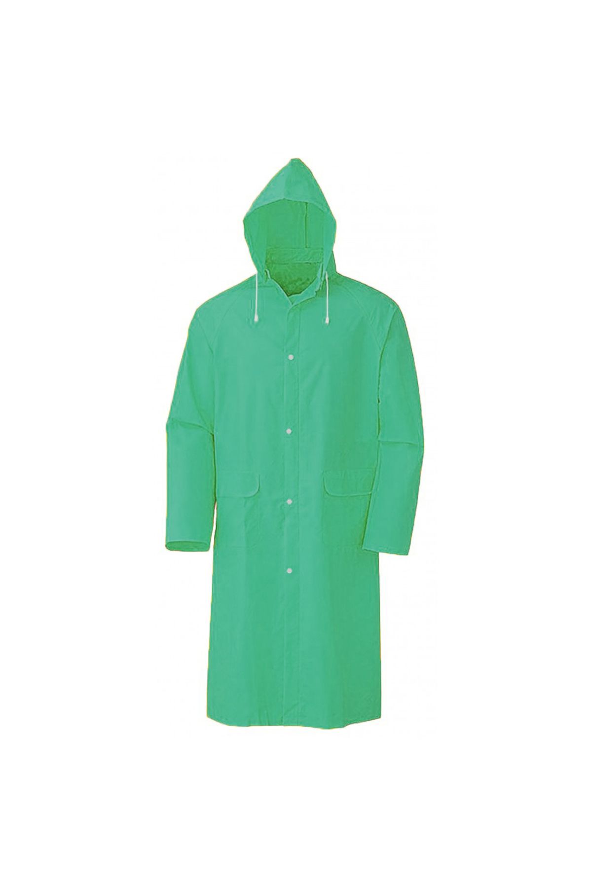 pazarella Kapşonlu Cepli Lüx Yağmurluk Haki Yeşil - Standart Beden 2XL