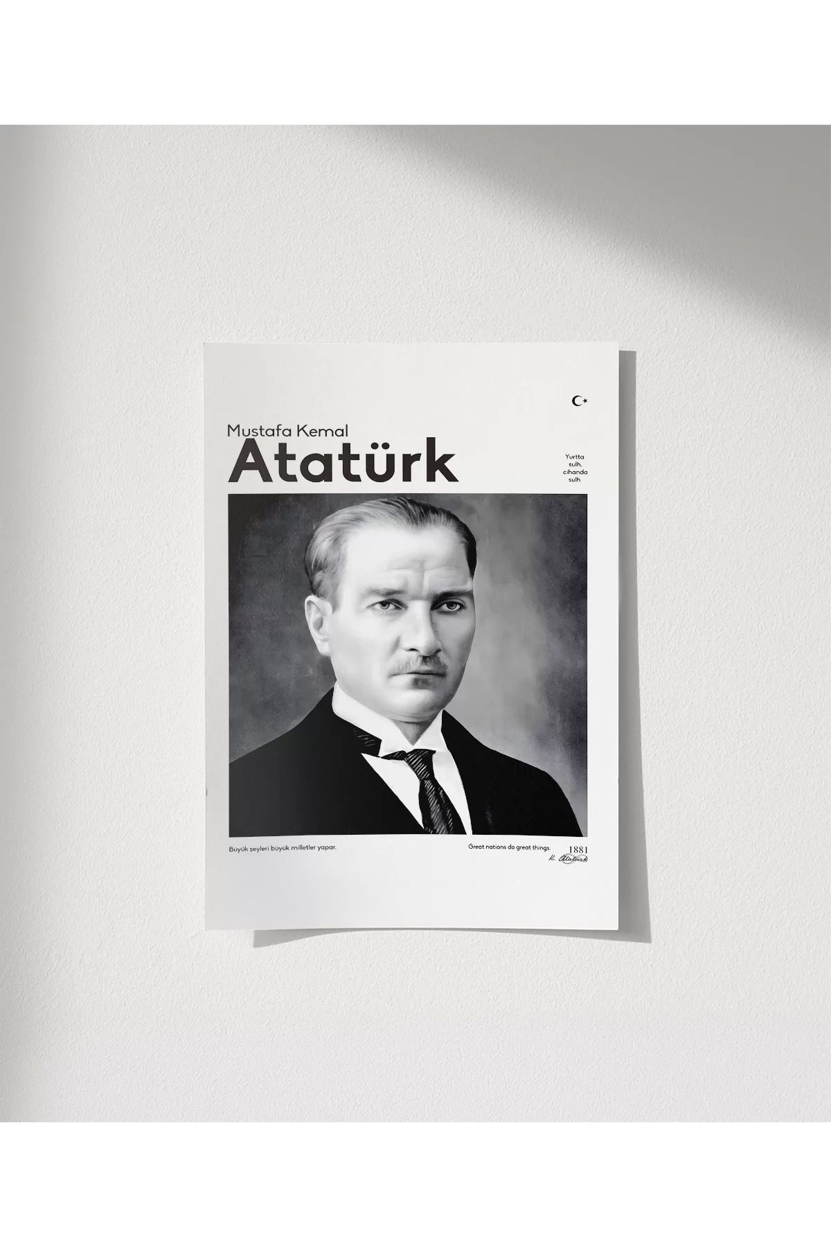 VOGLOO Çerçevesiz Poster Kararlılık ve Vizyon