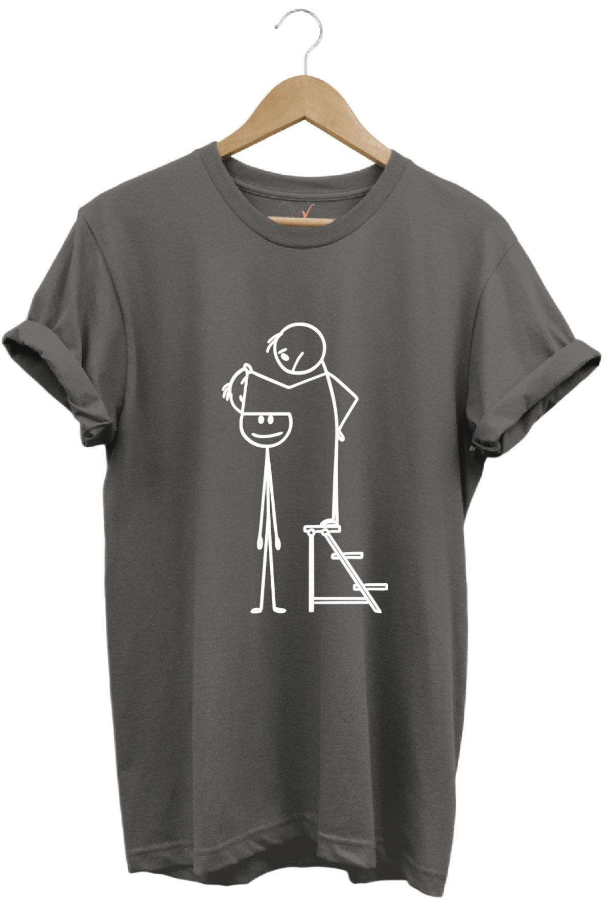 onsrawear Unisex İllüstrasyon Baskılı Günlük %100 Pamuk T-Shirt